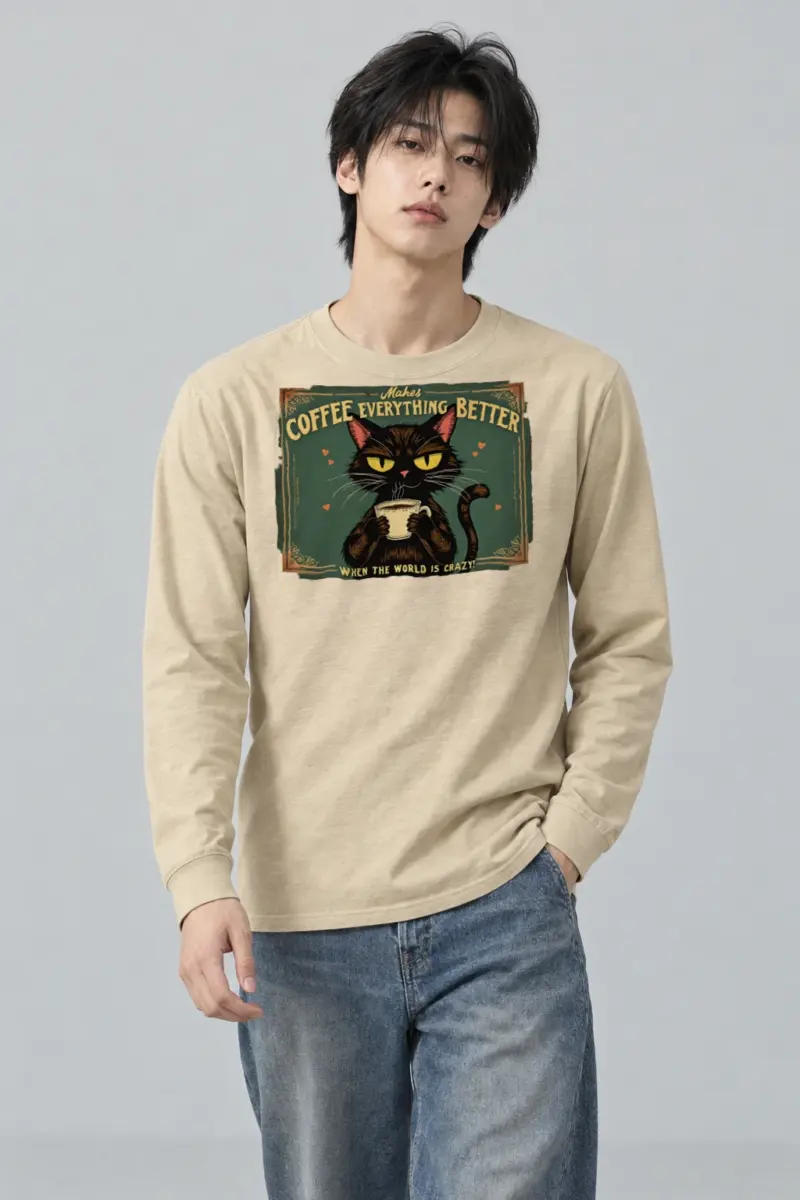 "Coffee Makes Everything Better" Unisex Longsleeve T-shirt