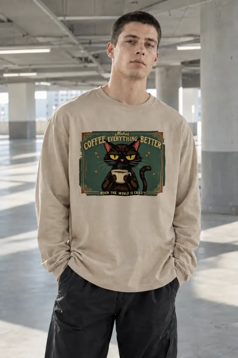 "Coffee Makes Everything Better" Unisex Longsleeve T-shirt | Gildan 2400