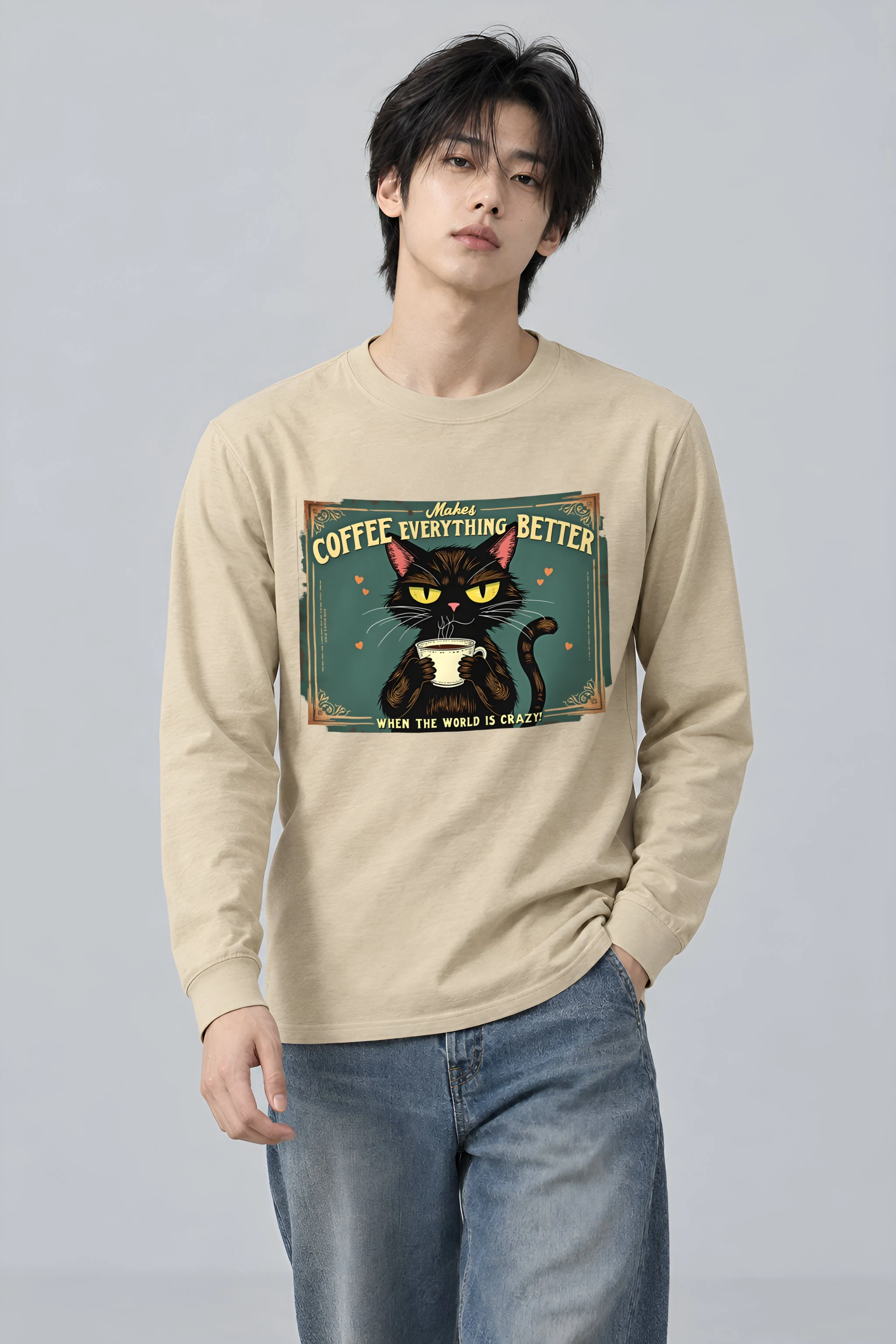 "Coffee Makes Everything Better" Unisex Longsleeve T-shirt