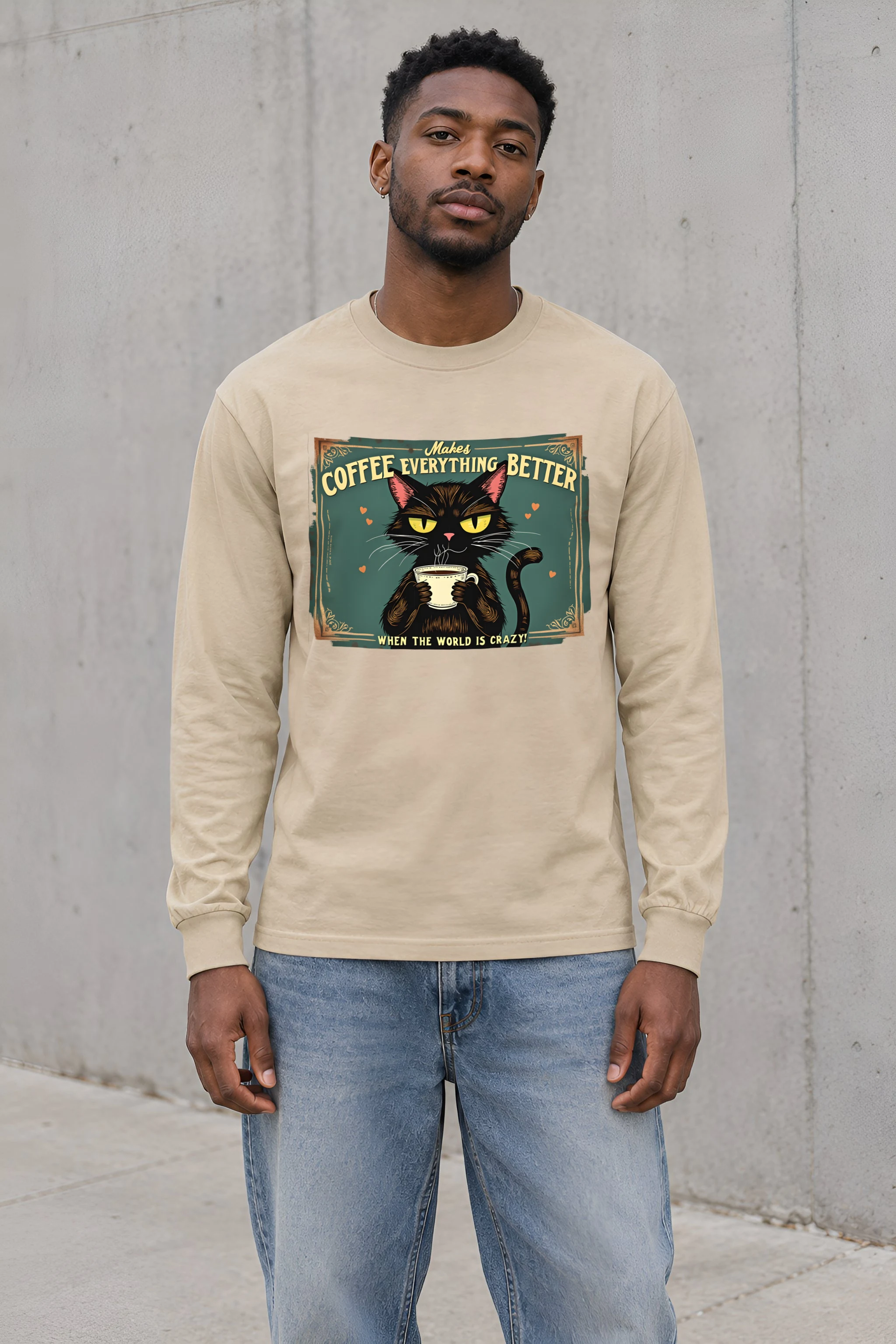 "Coffee Makes Everything Better" Unisex Longsleeve T-shirt