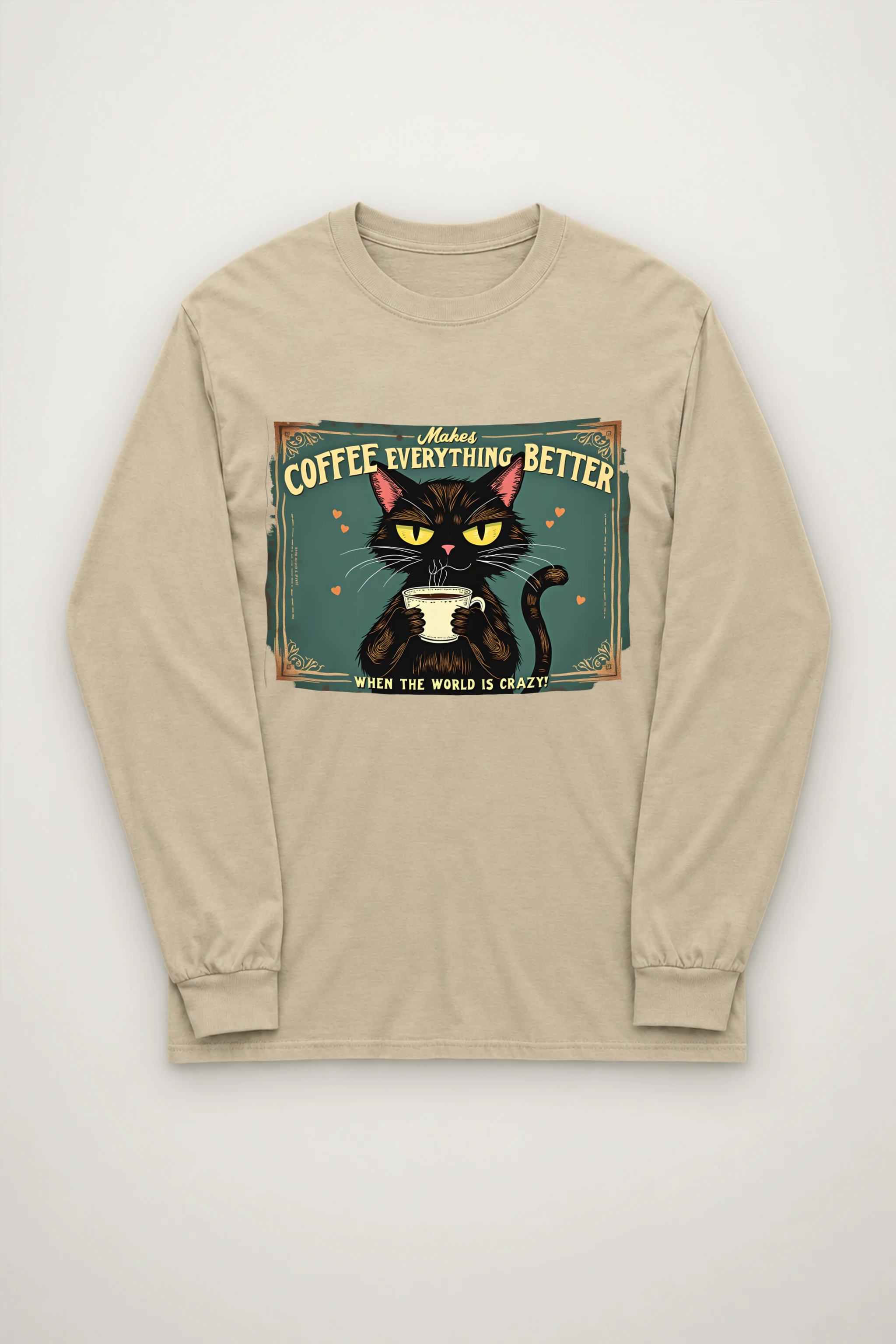 "Coffee Makes Everything Better" Unisex Longsleeve T-shirt