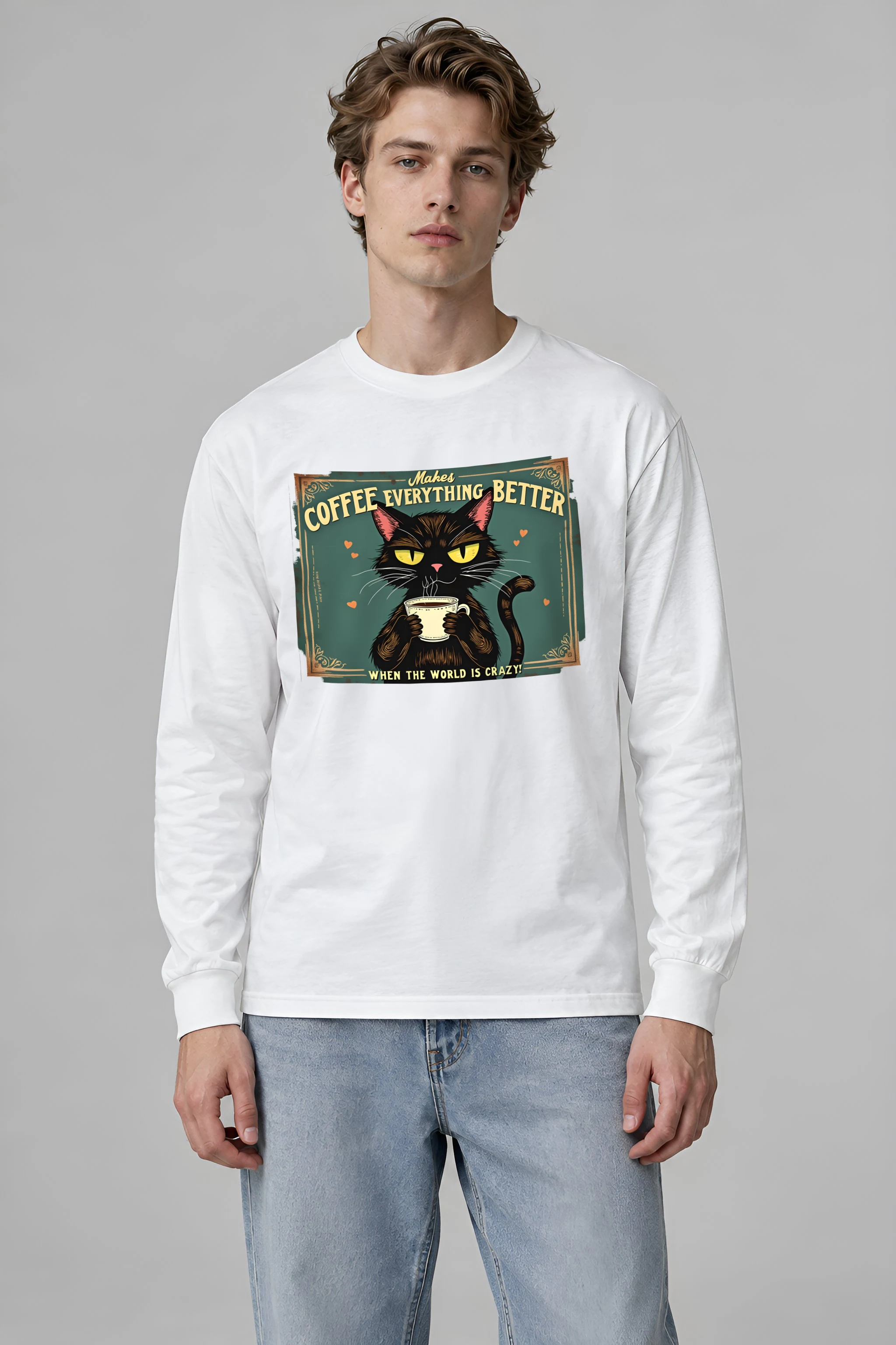 "Coffee Makes Everything Better" Unisex Longsleeve T-shirt