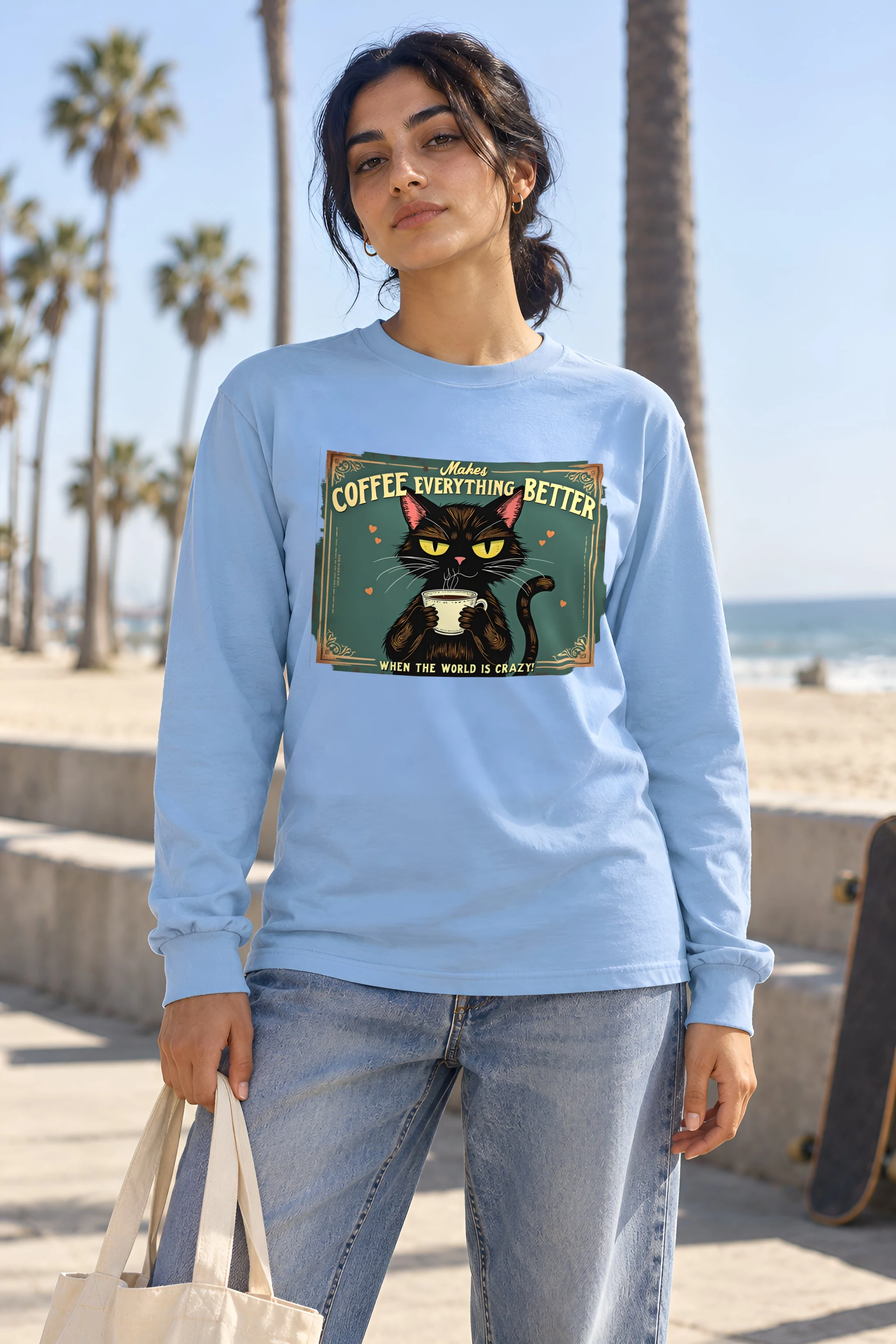 "Coffee Makes Everything Better" Unisex Longsleeve T-shirt