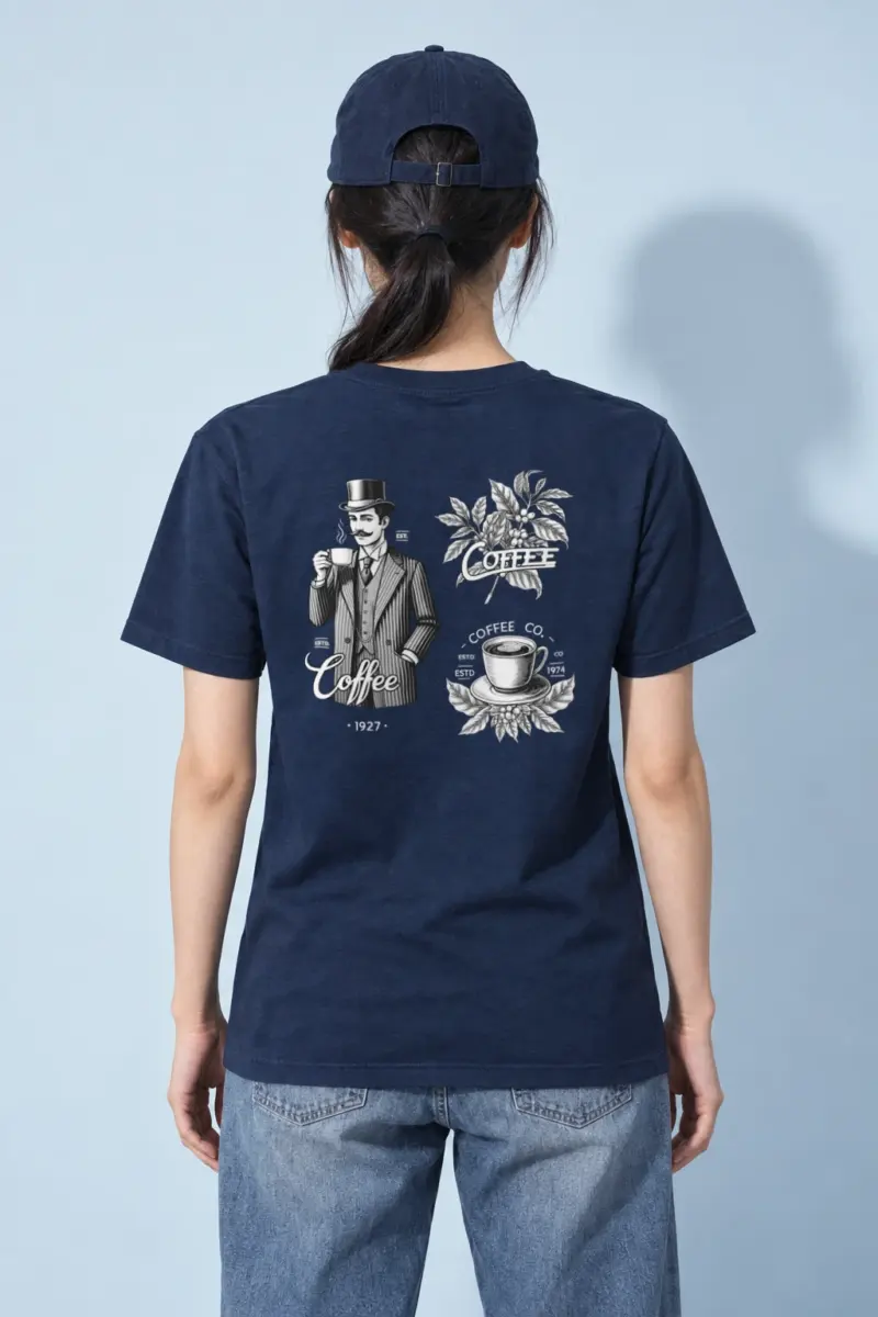 "Coffee Merchant 1927" Heavyweight Unisex Crewneck T-shirt