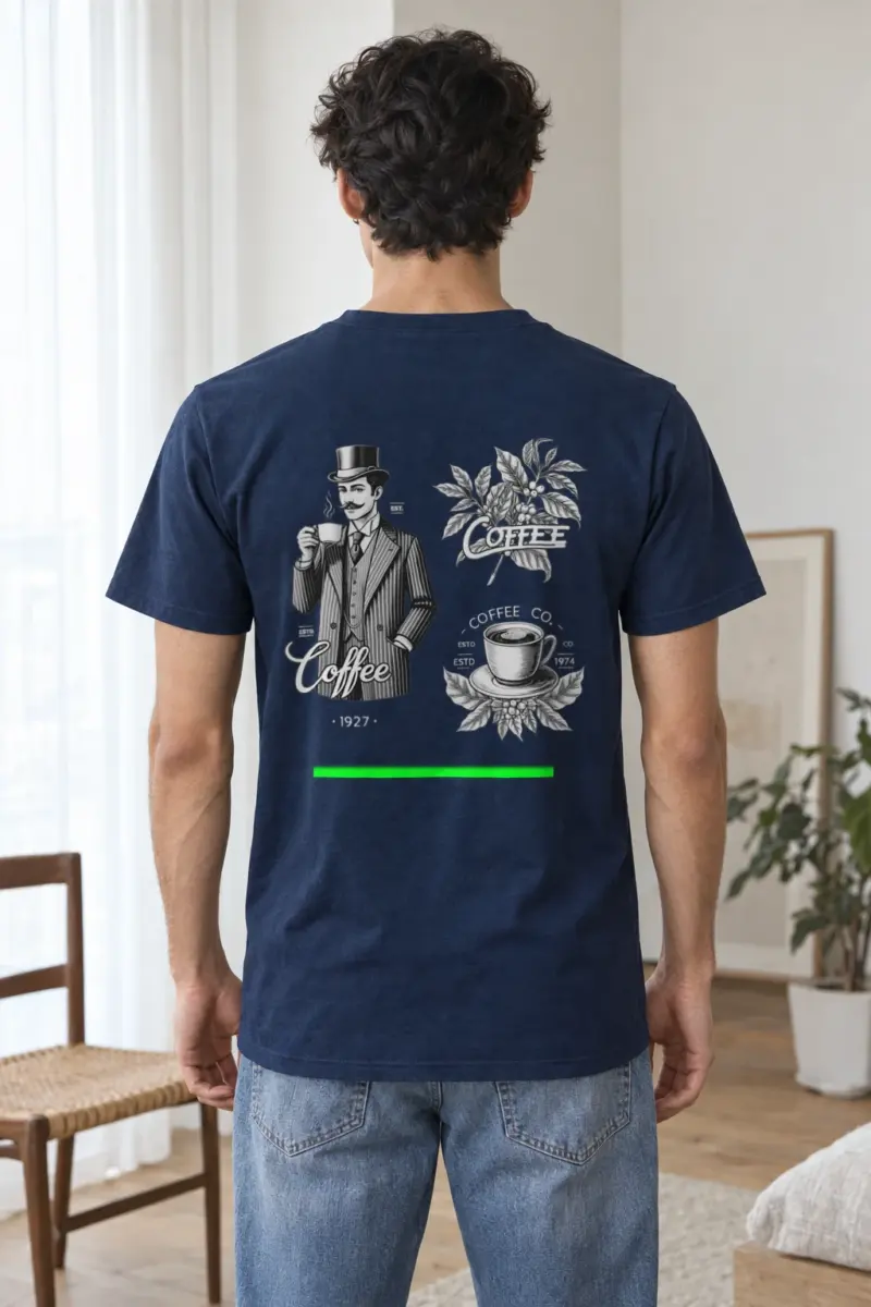 "Coffee Merchant 1927" Heavyweight Unisex Crewneck T-shirt | Gildan 5000