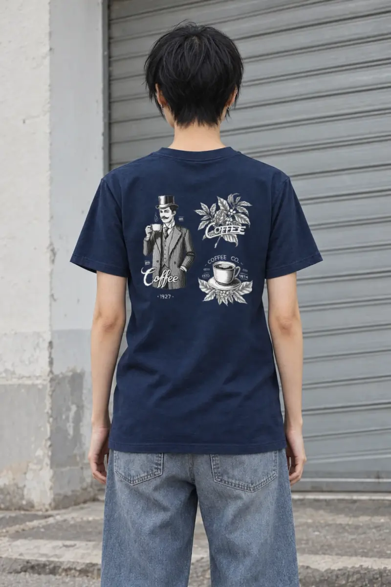 "Coffee Merchant 1927" Heavyweight Unisex Crewneck T-shirt | Gildan 5000