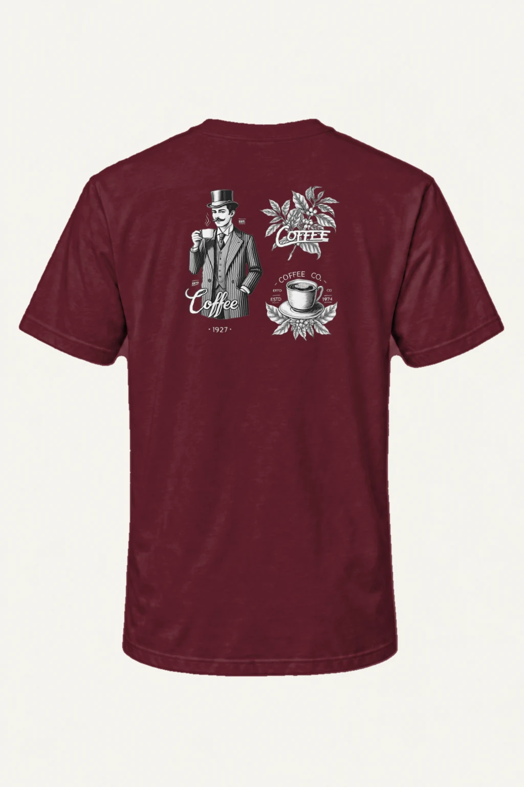 "Coffee Merchant 1927" Heavyweight Unisex Crewneck T-shirt | Gildan 5000
