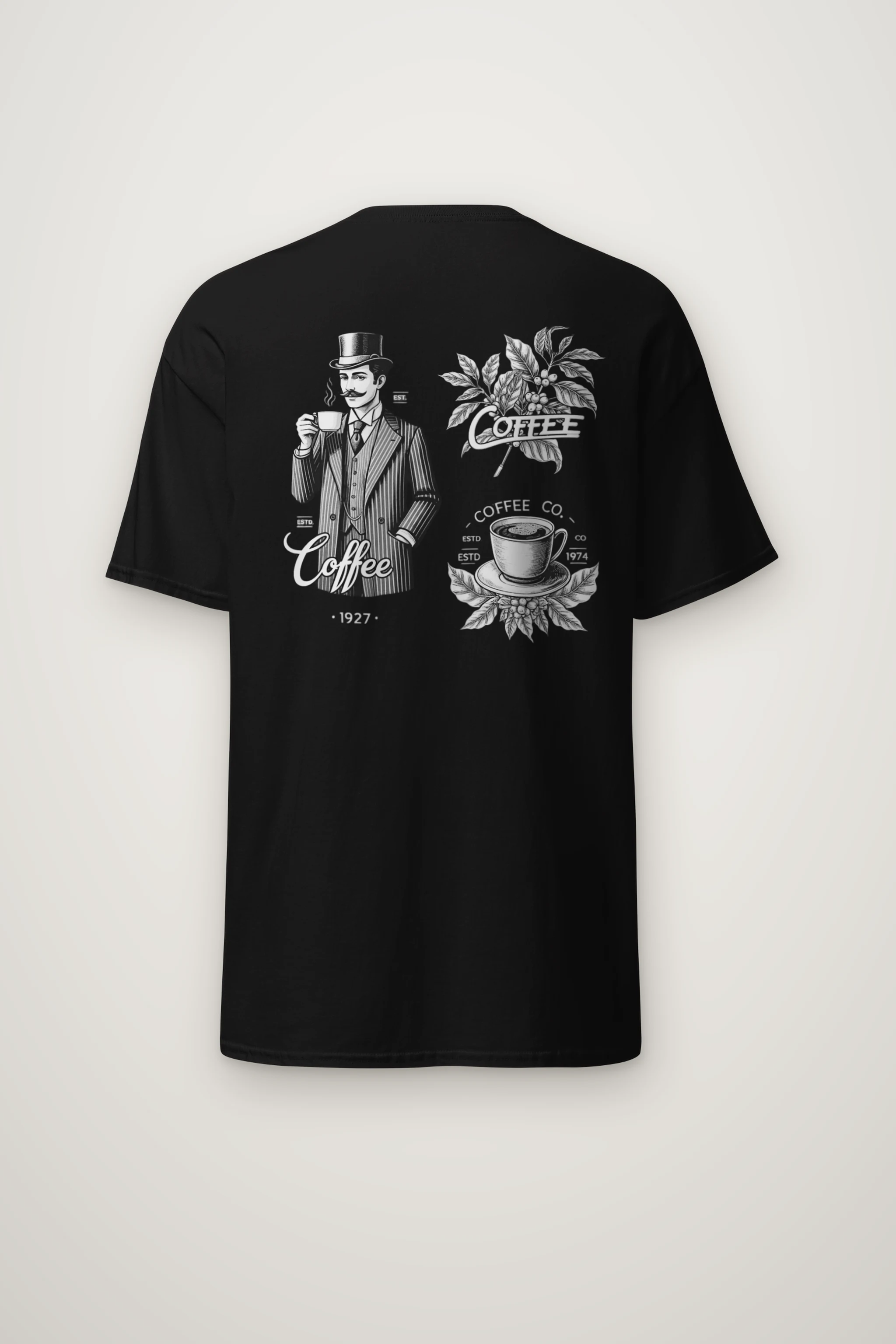 "Coffee Merchant 1927" Heavyweight Unisex Crewneck T-shirt