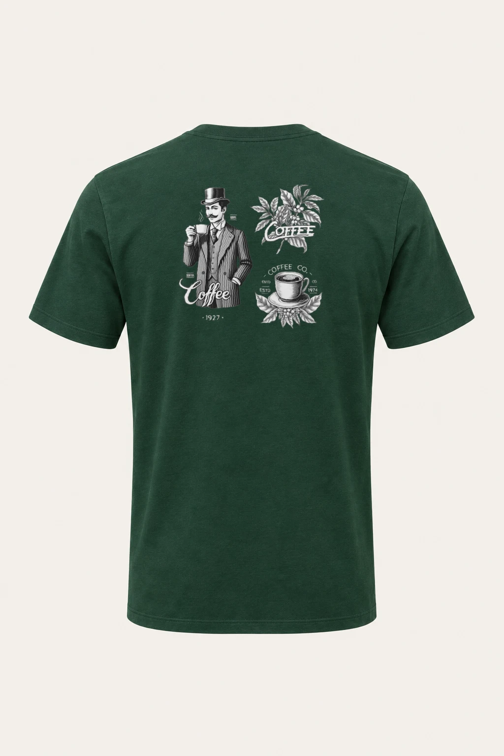 "Coffee Merchant 1927" Heavyweight Unisex Crewneck T-shirt | Gildan 5000
