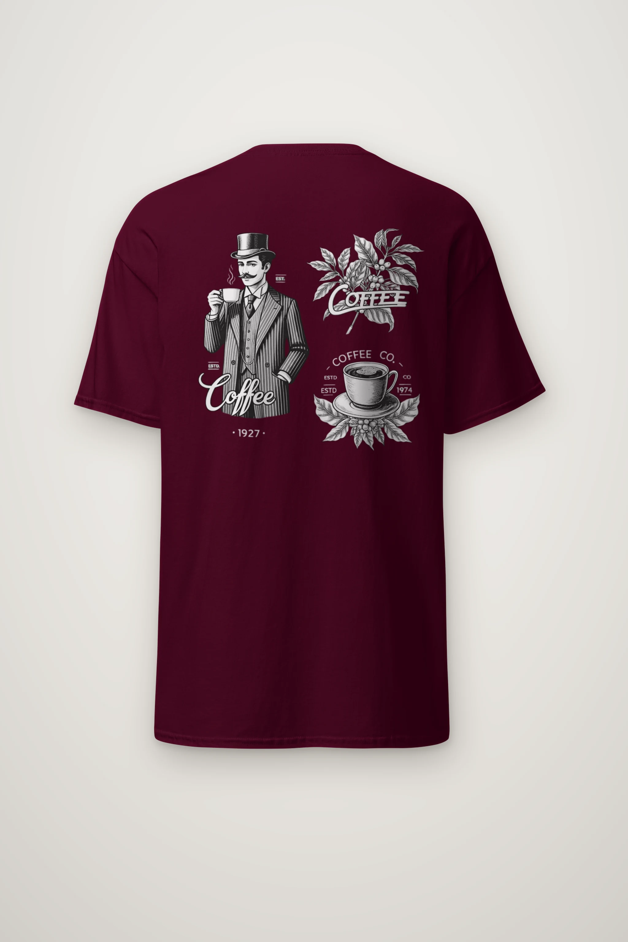 "Coffee Merchant 1927" Heavyweight Unisex Crewneck T-shirt