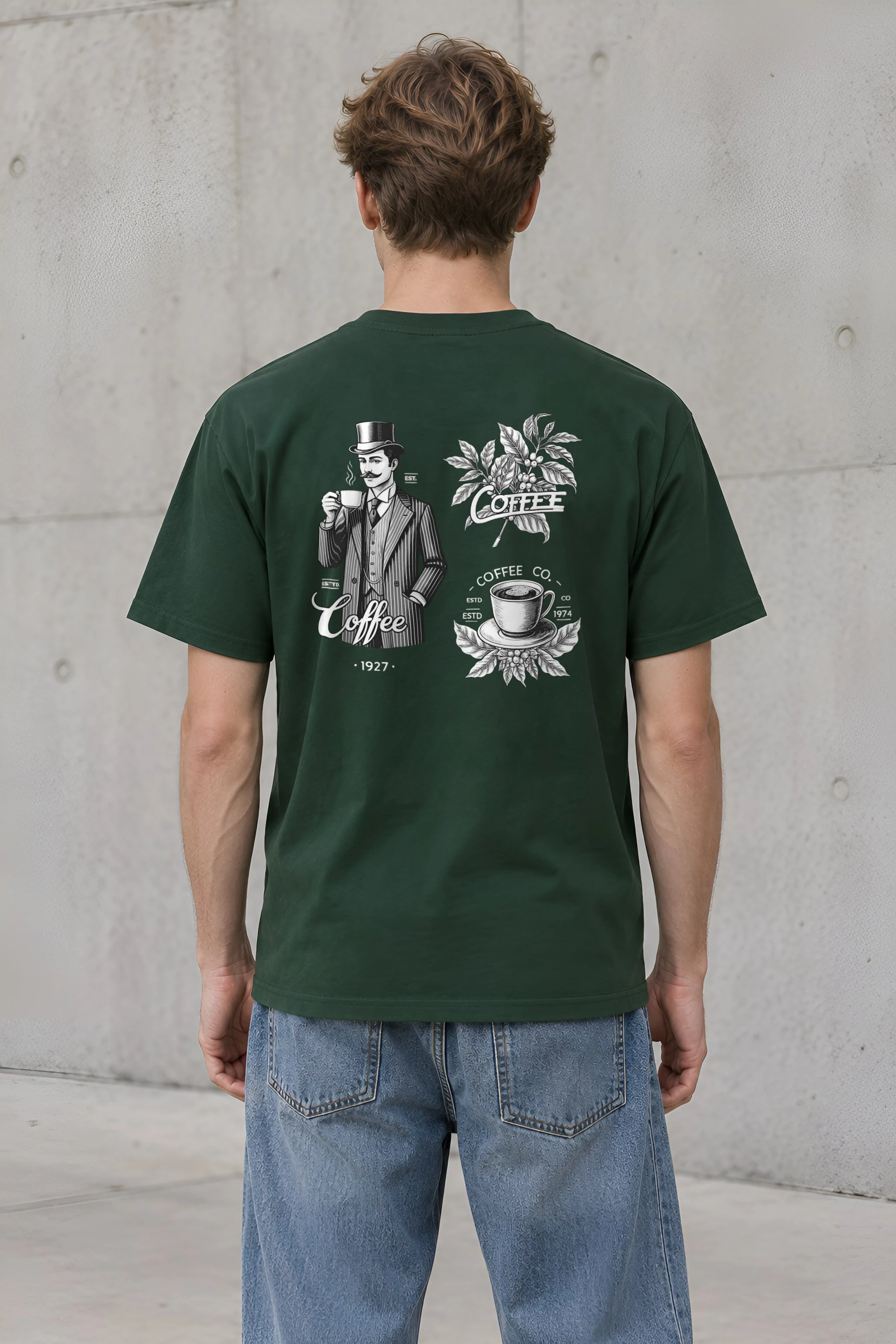 "Coffee Merchant 1927" Heavyweight Unisex Crewneck T-shirt