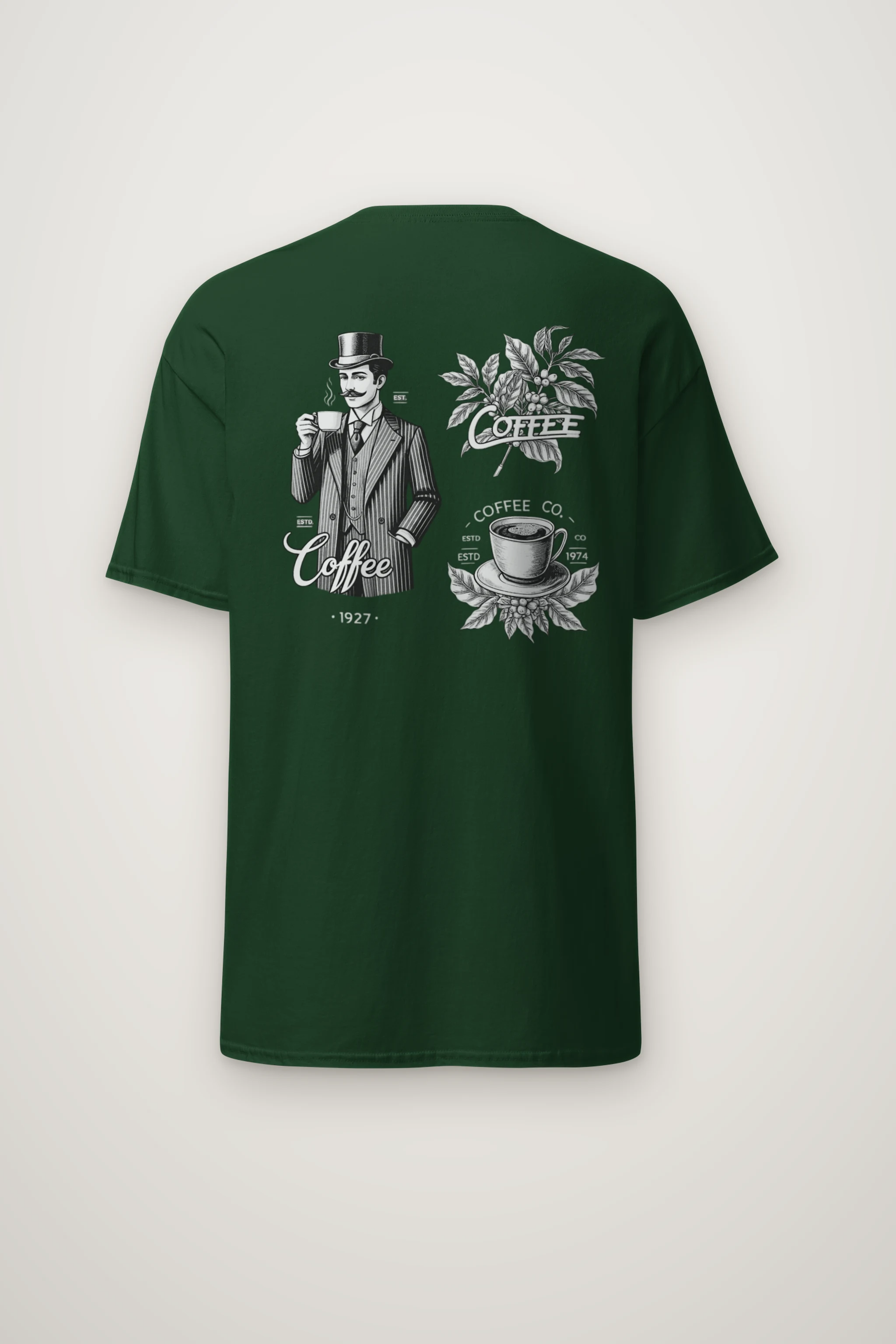 "Coffee Merchant 1927" Heavyweight Unisex Crewneck T-shirt