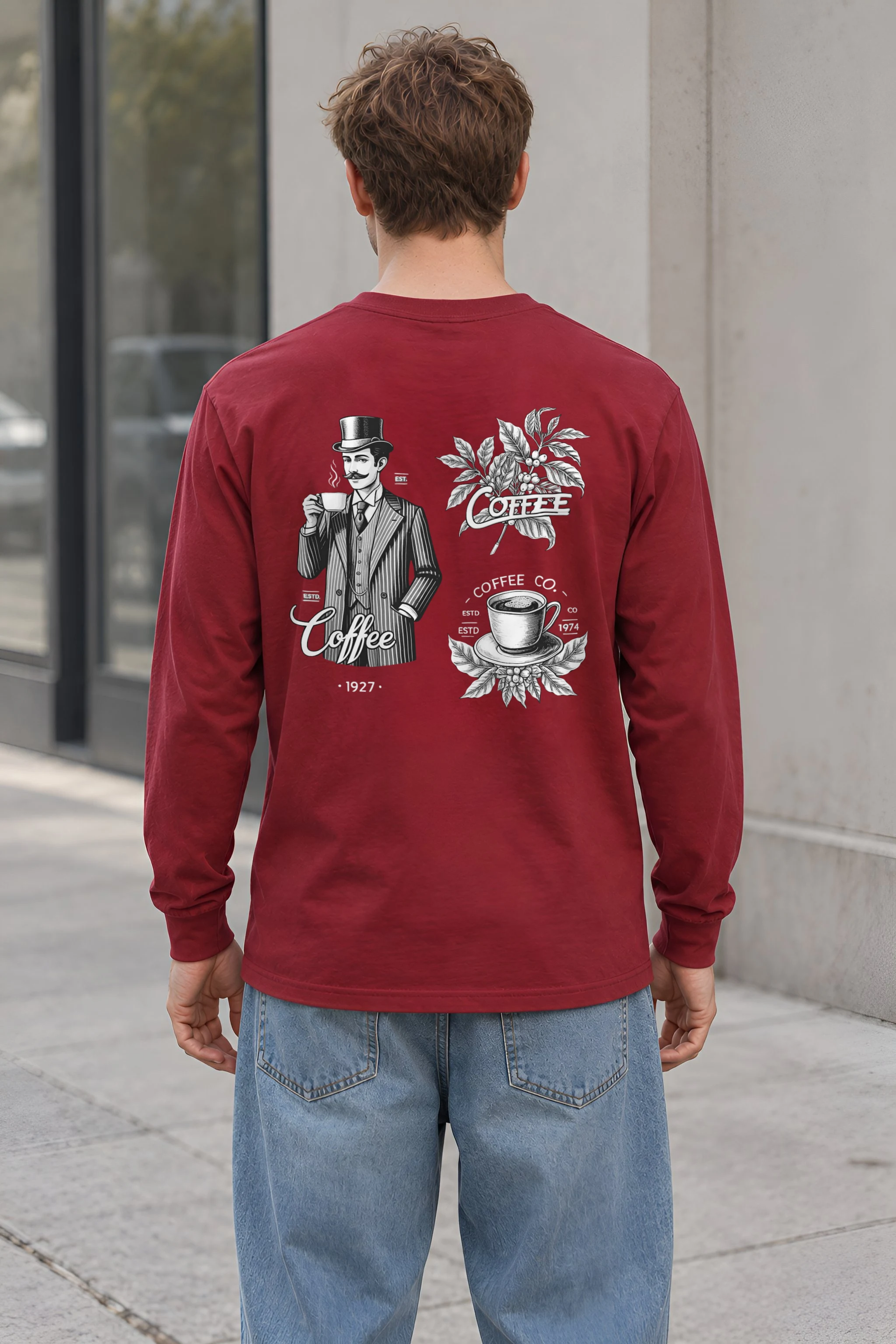 "Coffee Merchant 1927" Unisex Longsleeve T-shirt
