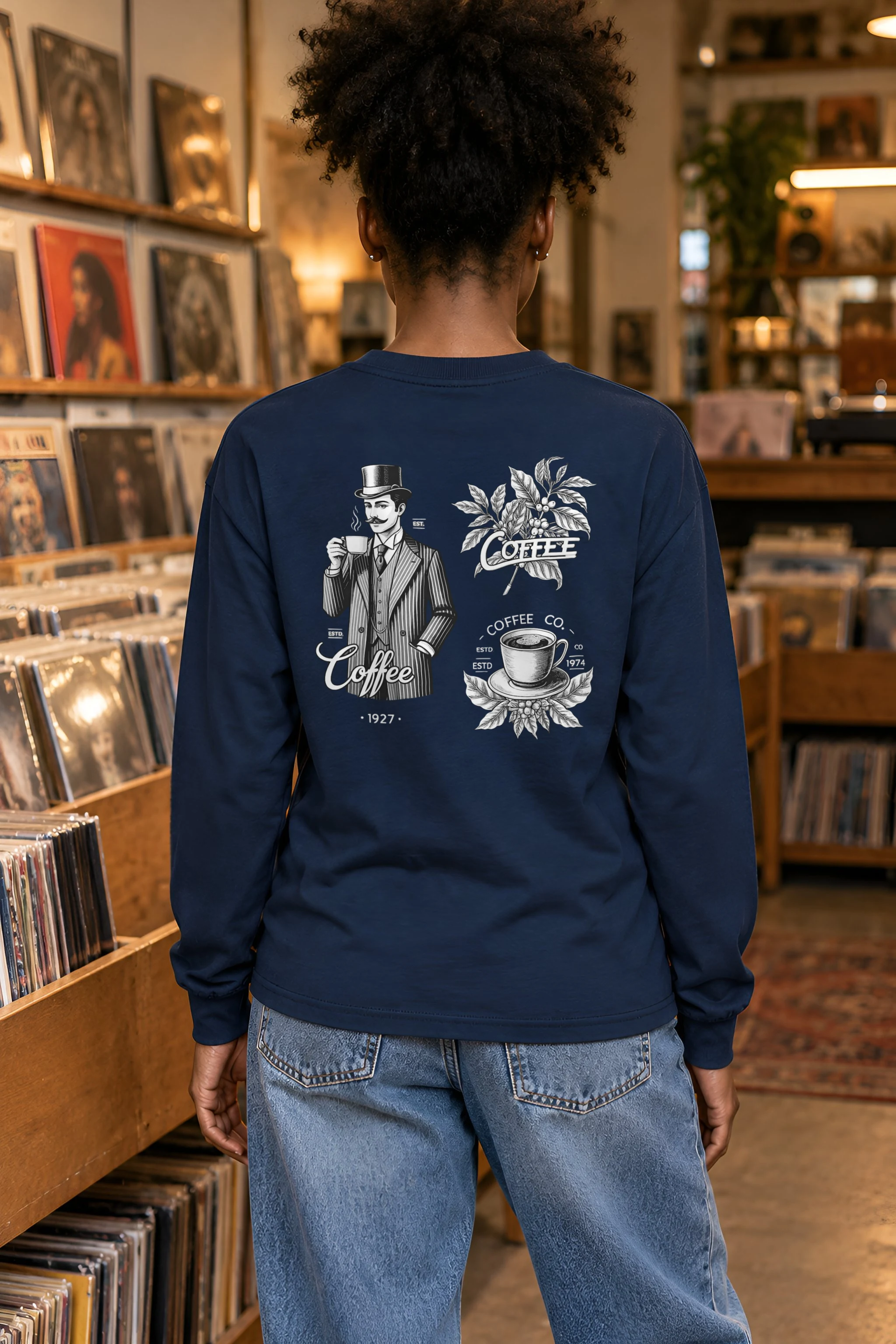 "Coffee Merchant 1927" Unisex Longsleeve T-shirt