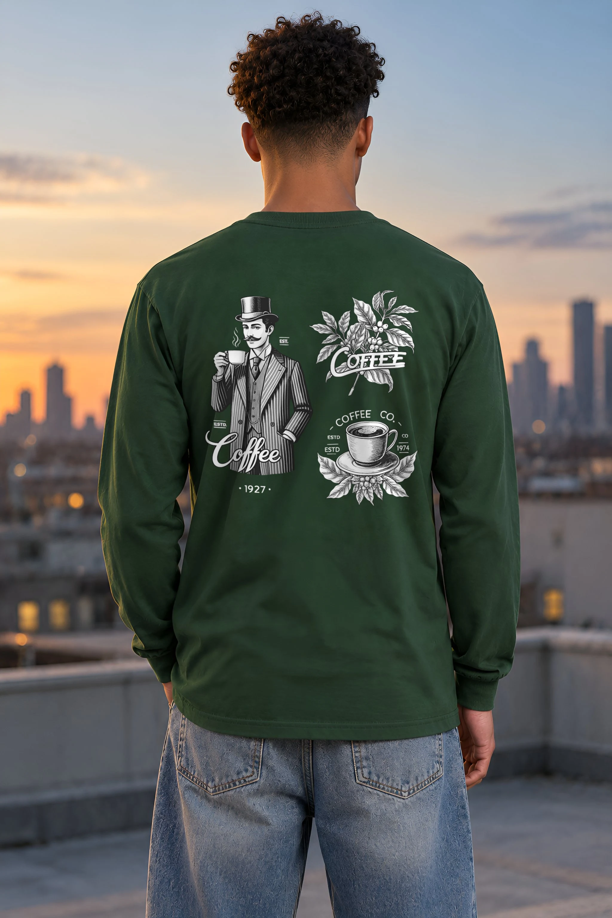 "Coffee Merchant 1927" Unisex Longsleeve T-shirt