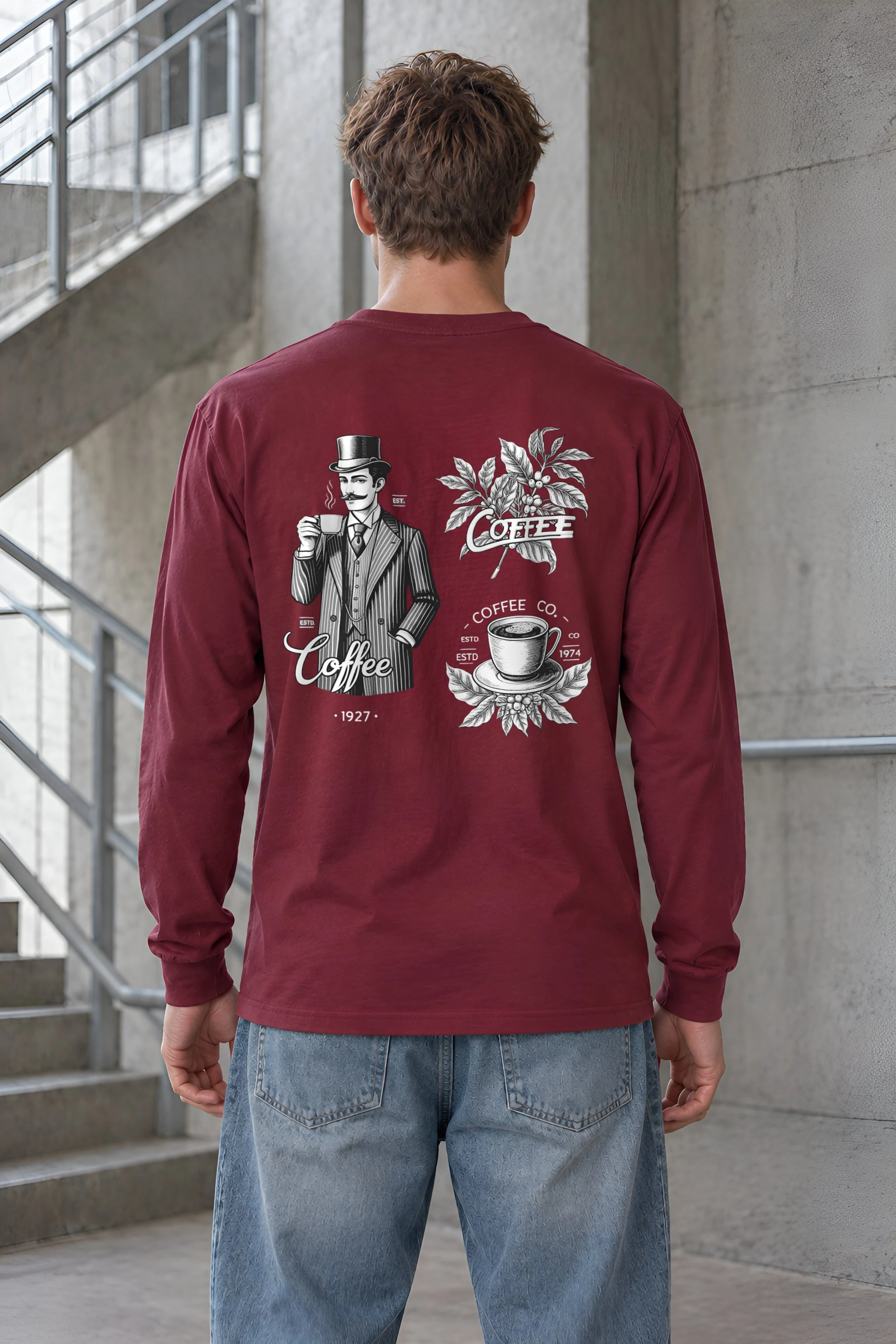 "Coffee Merchant 1927" Unisex Longsleeve T-shirt