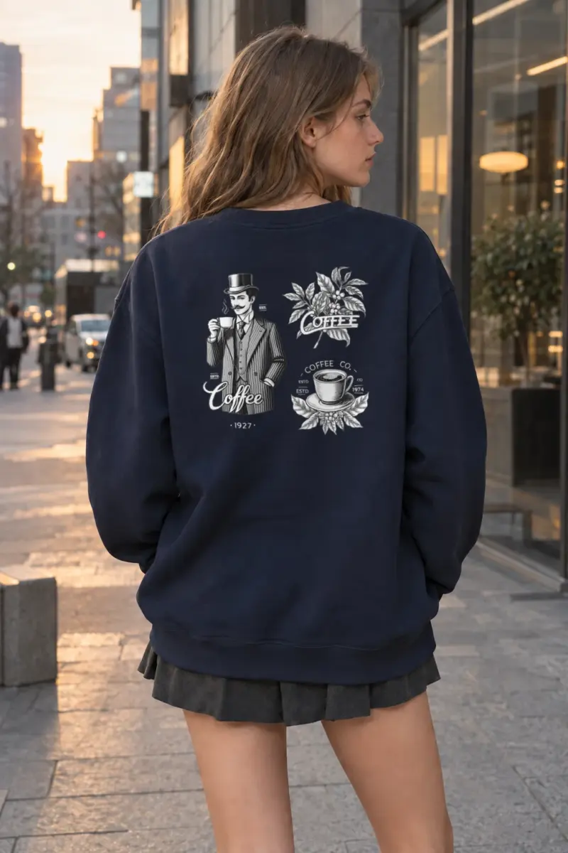 "Coffee Merchant" Heavy Blend Unisex Crewneck Sweatshirt | Gildan 18000