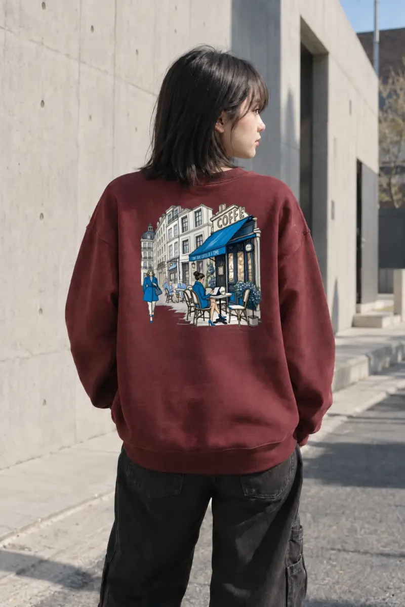 "Coffee One Cup" Heavy Blend Unisex Crewneck Sweatshirt | Gildan 18000