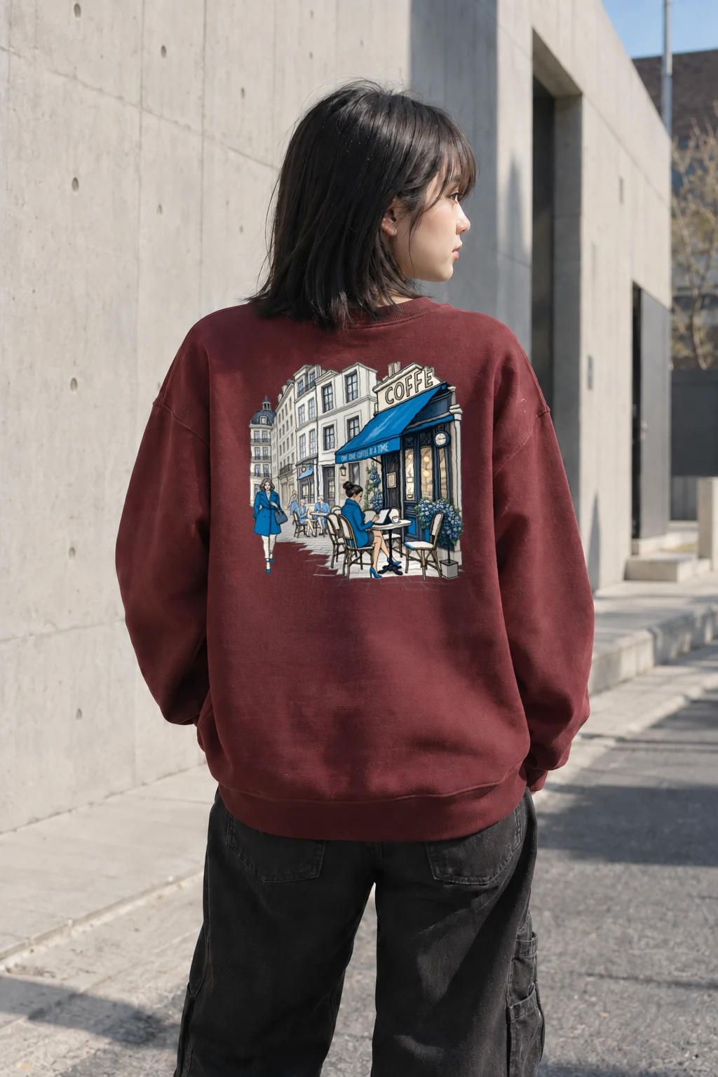 "Coffee One Cup" Heavy Blend Unisex Crewneck Sweatshirt | Gildan 18000