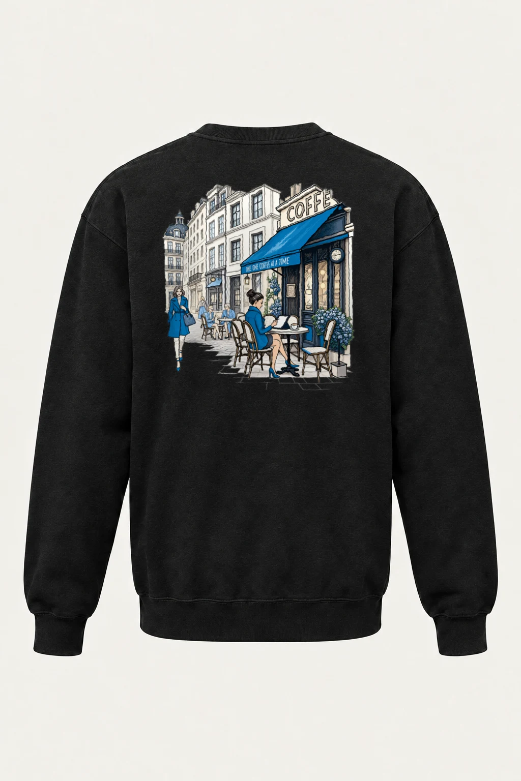 "Coffee One Cup" Heavy Blend Unisex Crewneck Sweatshirt | Gildan 18000