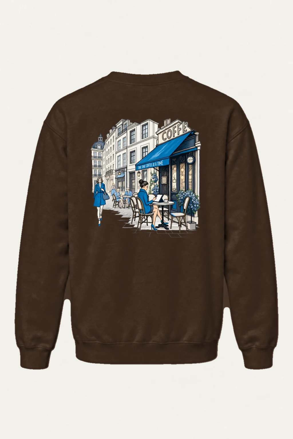 "Coffee One Cup" Heavy Blend Unisex Crewneck Sweatshirt | Gildan 18000