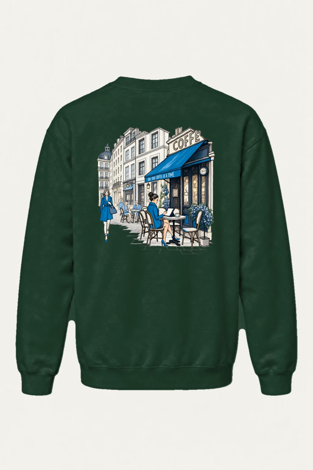 "Coffee One Cup" Heavy Blend Unisex Crewneck Sweatshirt | Gildan 18000