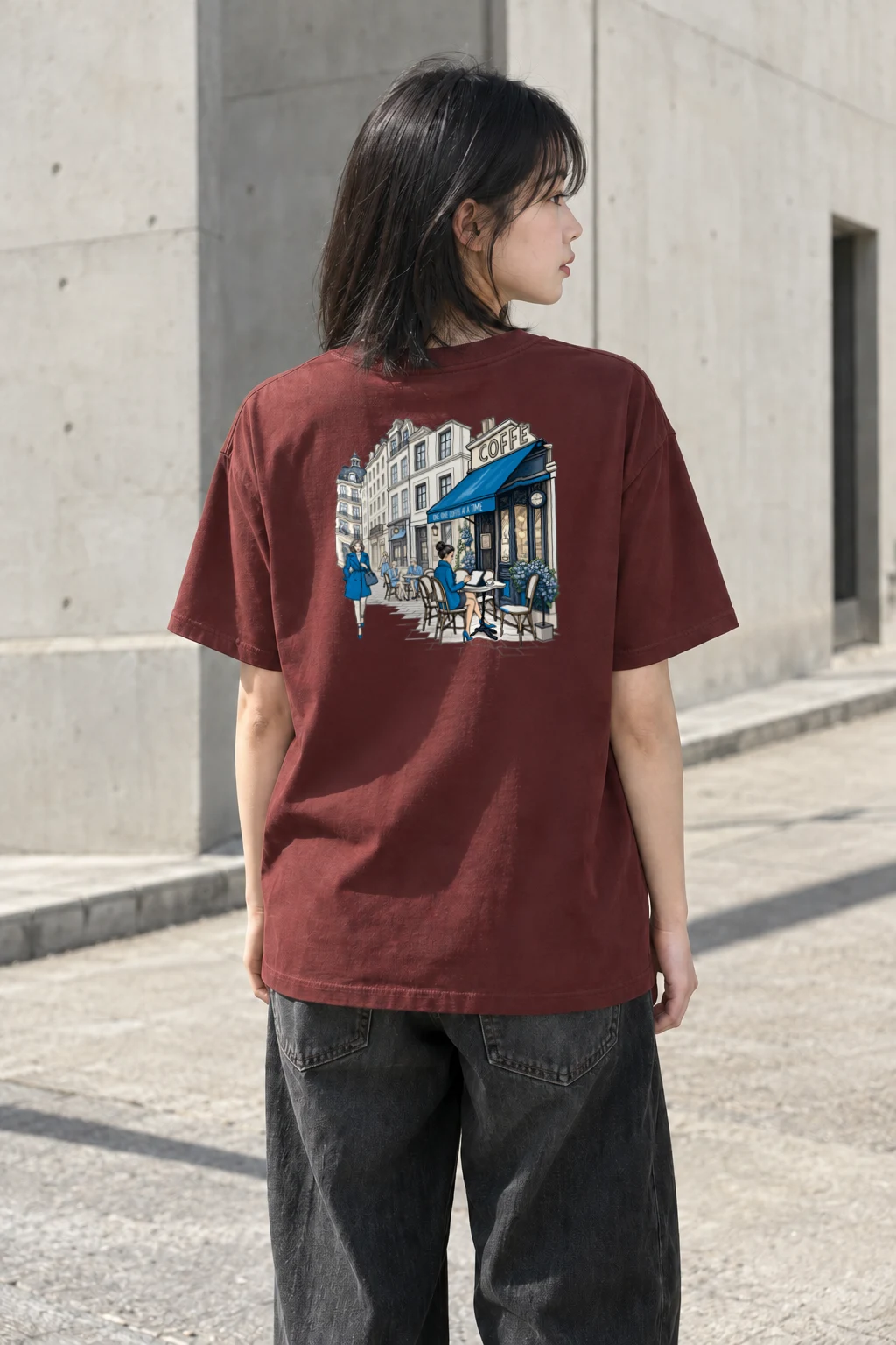 "Coffee One Cup" Heavyweight Unisex Crewneck T-shirt | Gildan 5000
