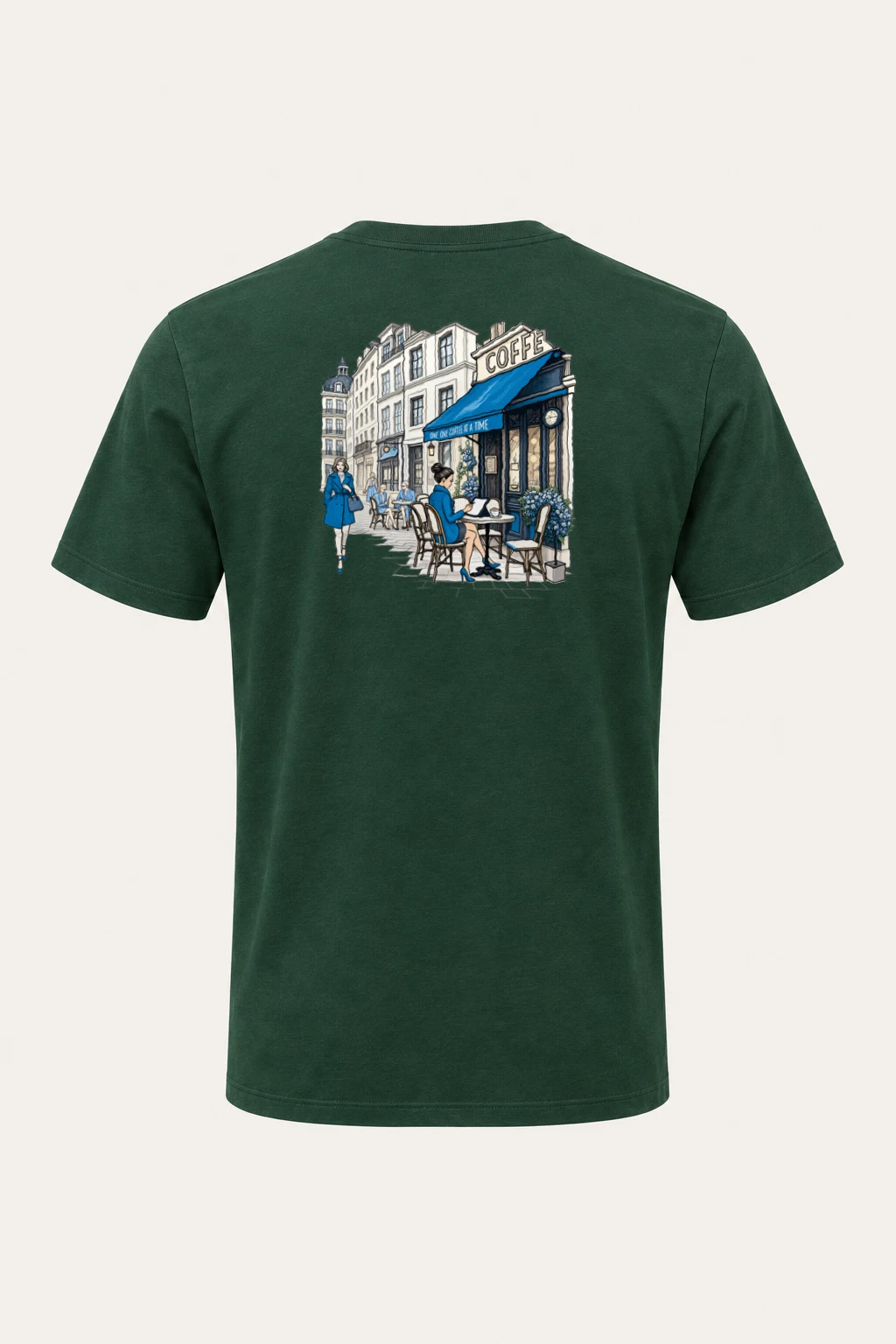 "Coffee One Cup" Heavyweight Unisex Crewneck T-shirt | Gildan 5000