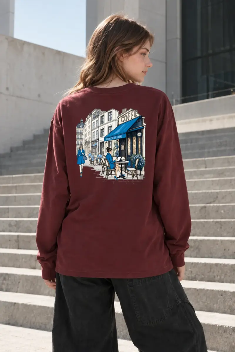 "Coffee One Cup" Unisex Longsleeve T-shirt | Gildan 2400