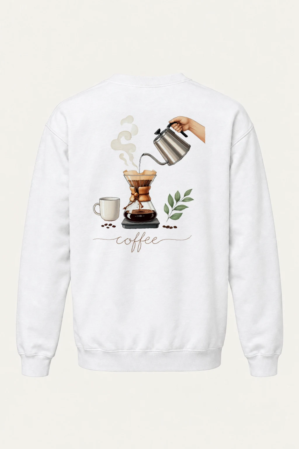 "Coffee Pour Over" Heavy Blend Unisex Crewneck Sweatshirt | Gildan 18000