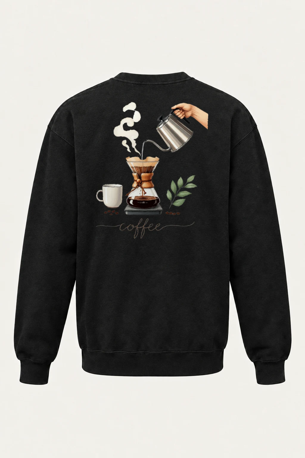 "Coffee Pour Over" Heavy Blend Unisex Crewneck Sweatshirt | Gildan 18000