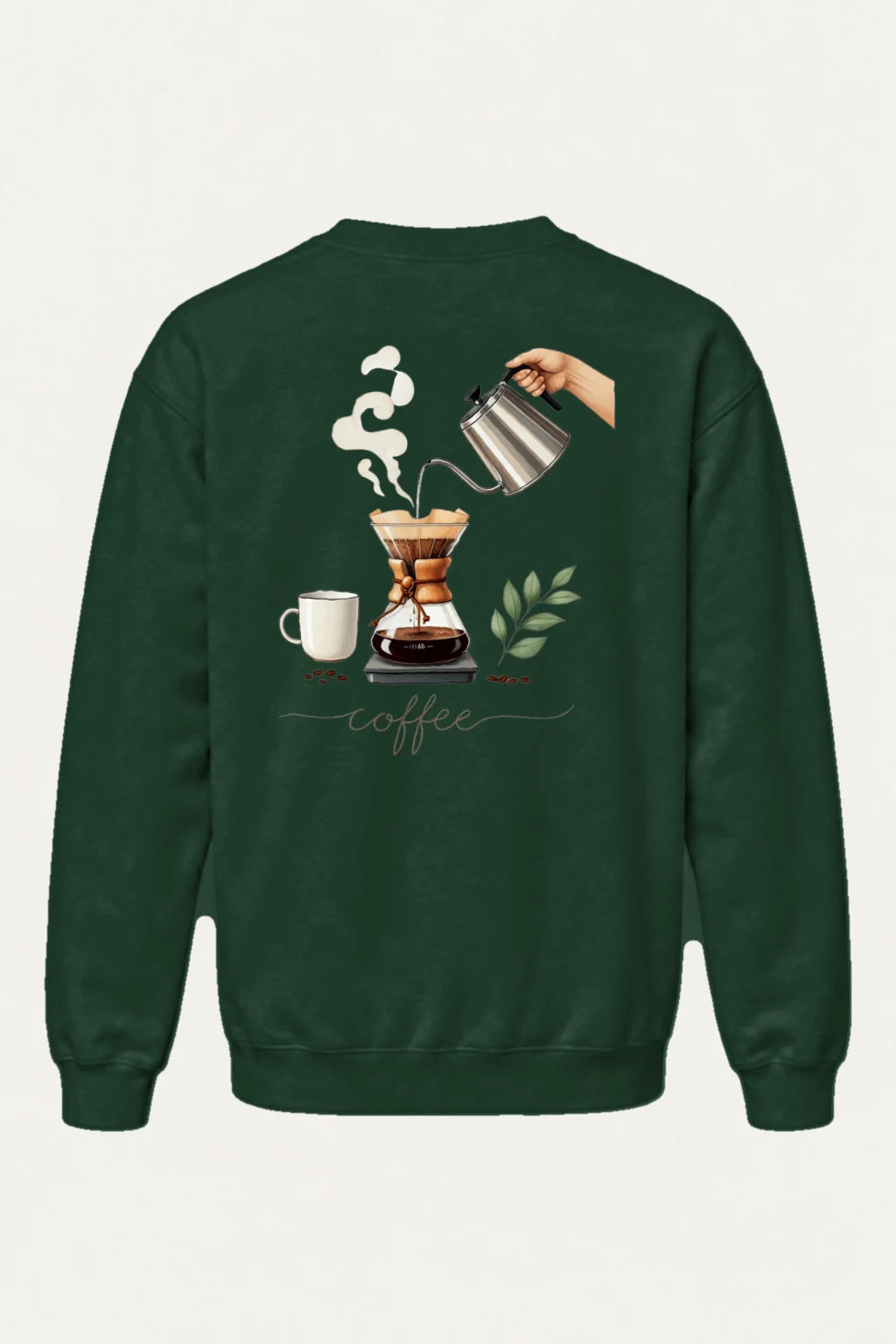 "Coffee Pour Over" Heavy Blend Unisex Crewneck Sweatshirt | Gildan 18000