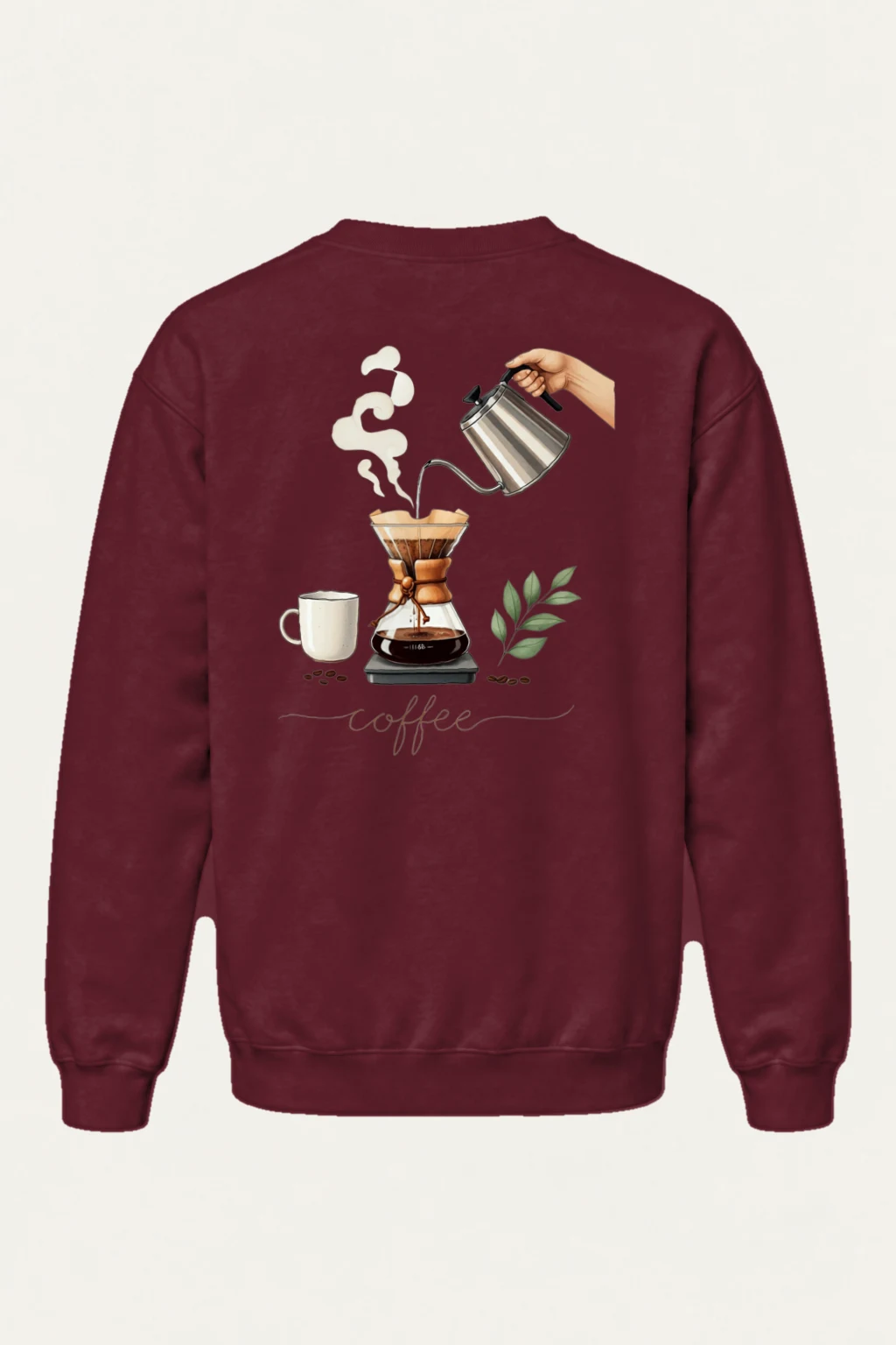 "Coffee Pour Over" Heavy Blend Unisex Crewneck Sweatshirt | Gildan 18000