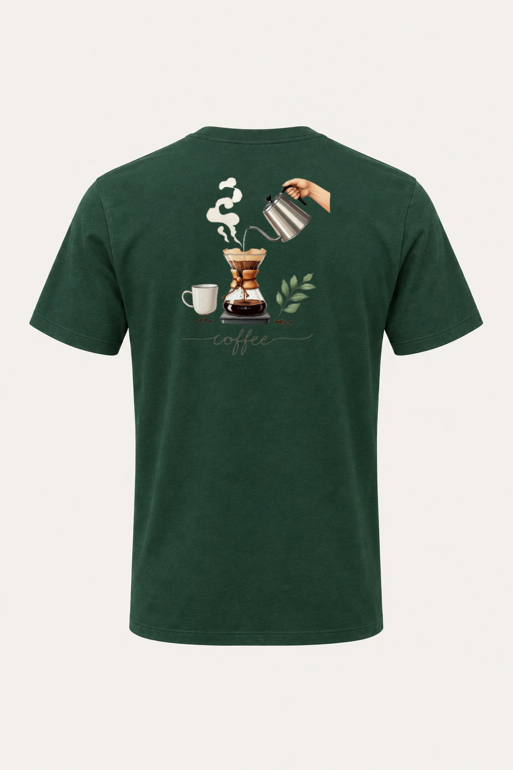 "Coffee Pour Over" Heavyweight Unisex Crewneck T-shirt | Gildan 5000