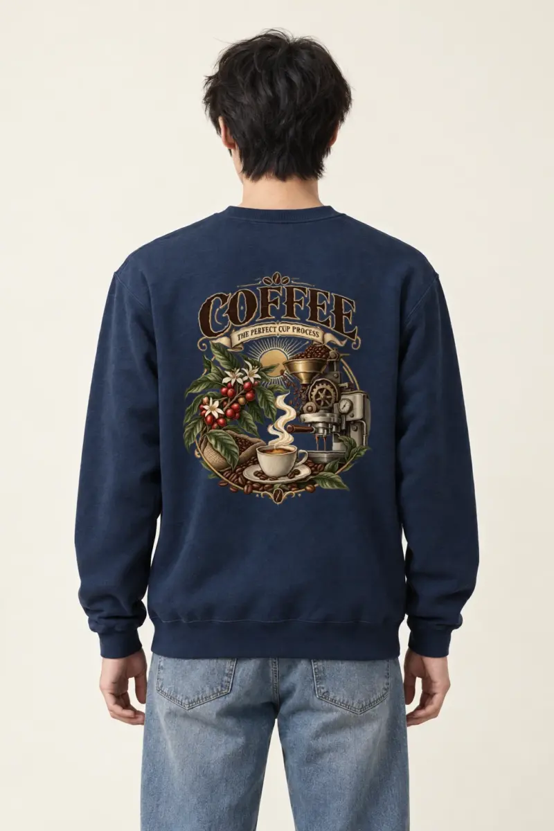 "Coffee Process" Heavy Blend Unisex Crewneck Sweatshirt