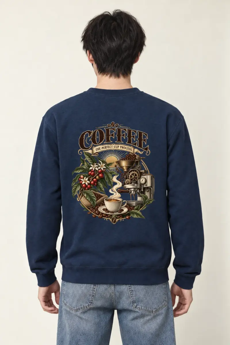 "Coffee Process" Heavy Blend Unisex Crewneck Sweatshirt