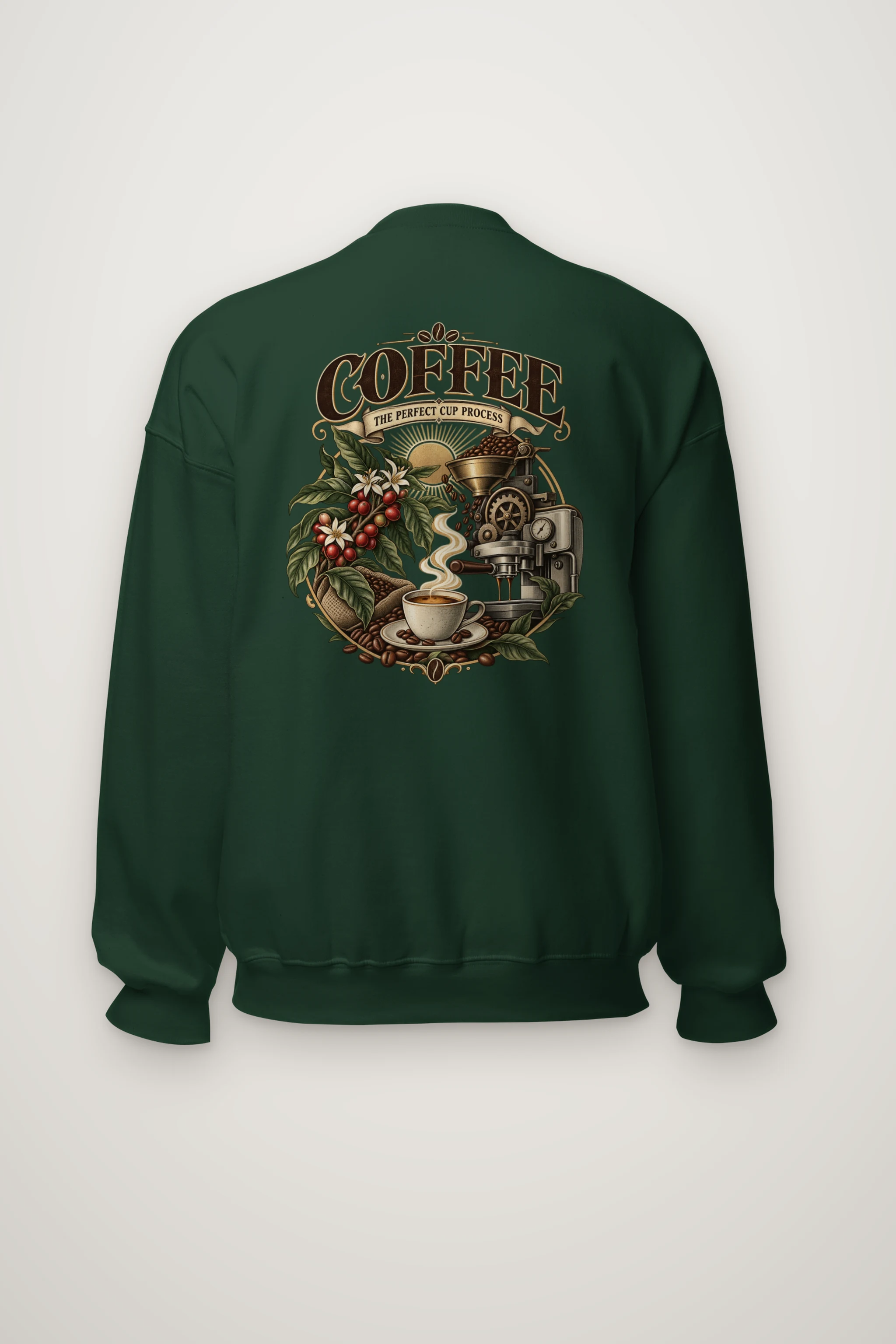 "Coffee Process" Heavy Blend Unisex Crewneck Sweatshirt