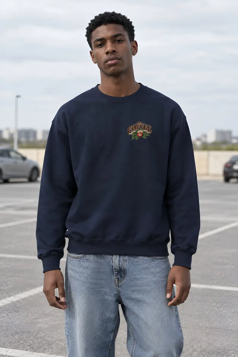 "Coffee Process" Heavy Blend Unisex Crewneck Sweatshirt