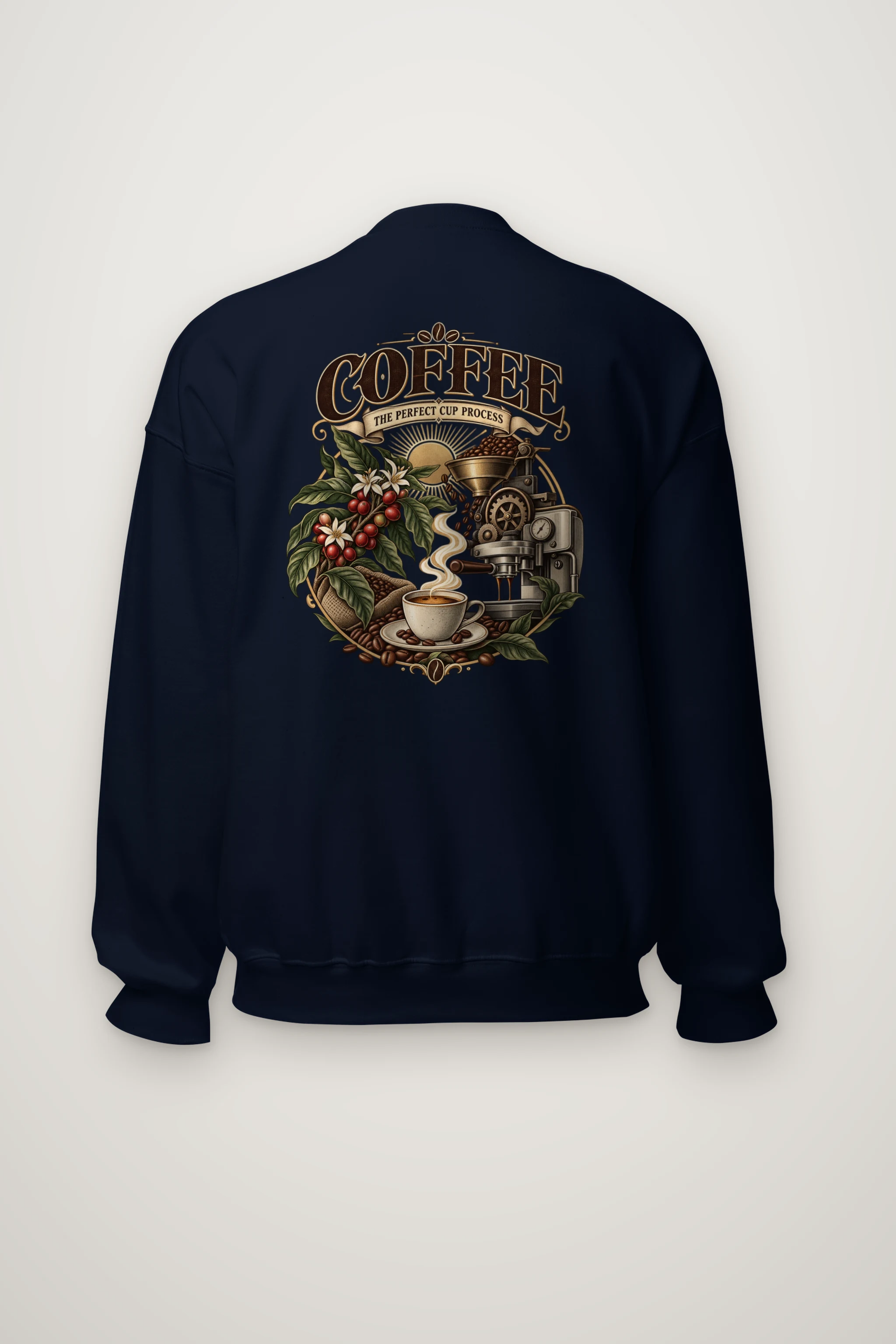 "Coffee Process" Heavy Blend Unisex Crewneck Sweatshirt
