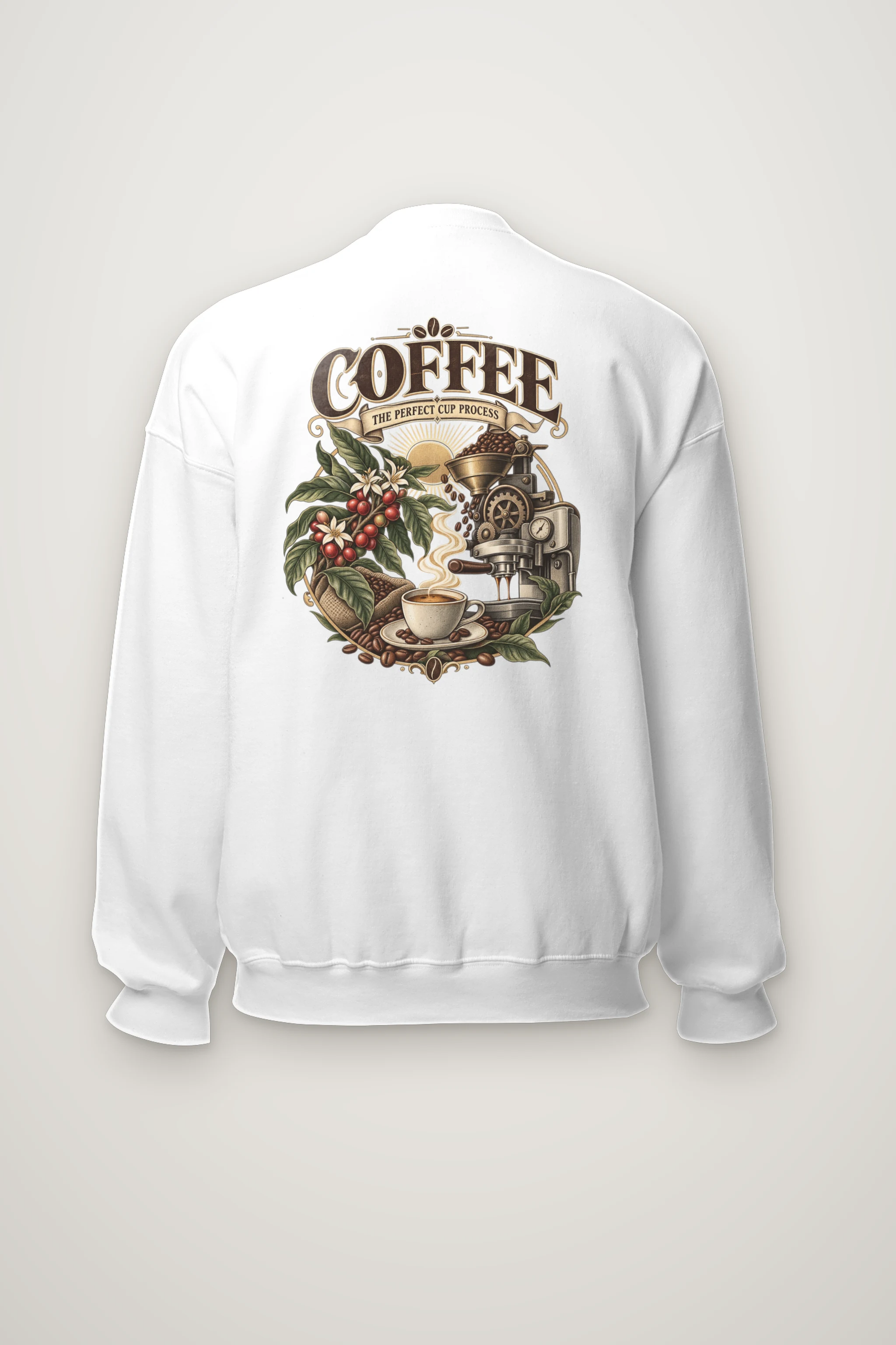 "Coffee Process" Heavy Blend Unisex Crewneck Sweatshirt
