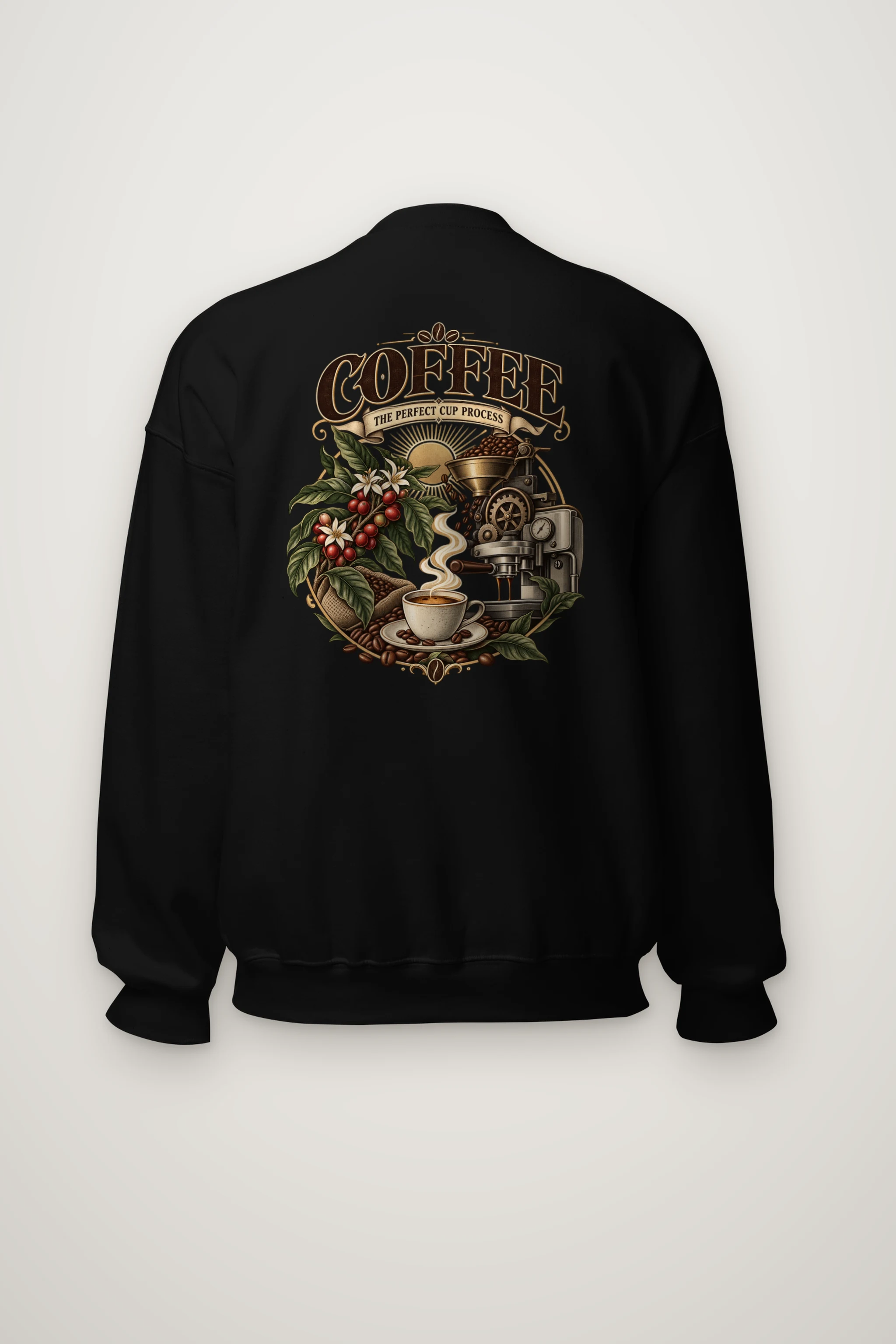 "Coffee Process" Heavy Blend Unisex Crewneck Sweatshirt