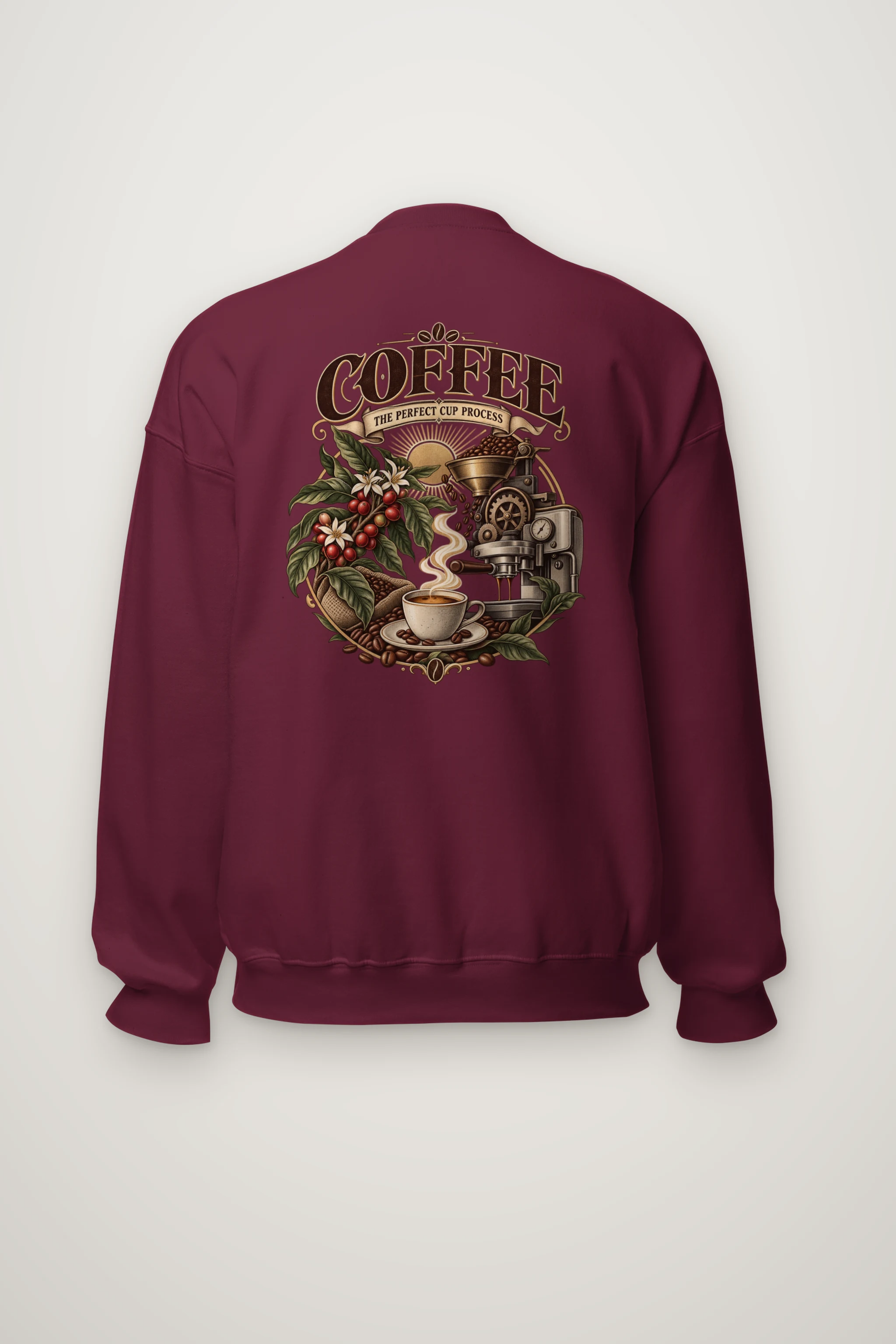 "Coffee Process" Heavy Blend Unisex Crewneck Sweatshirt