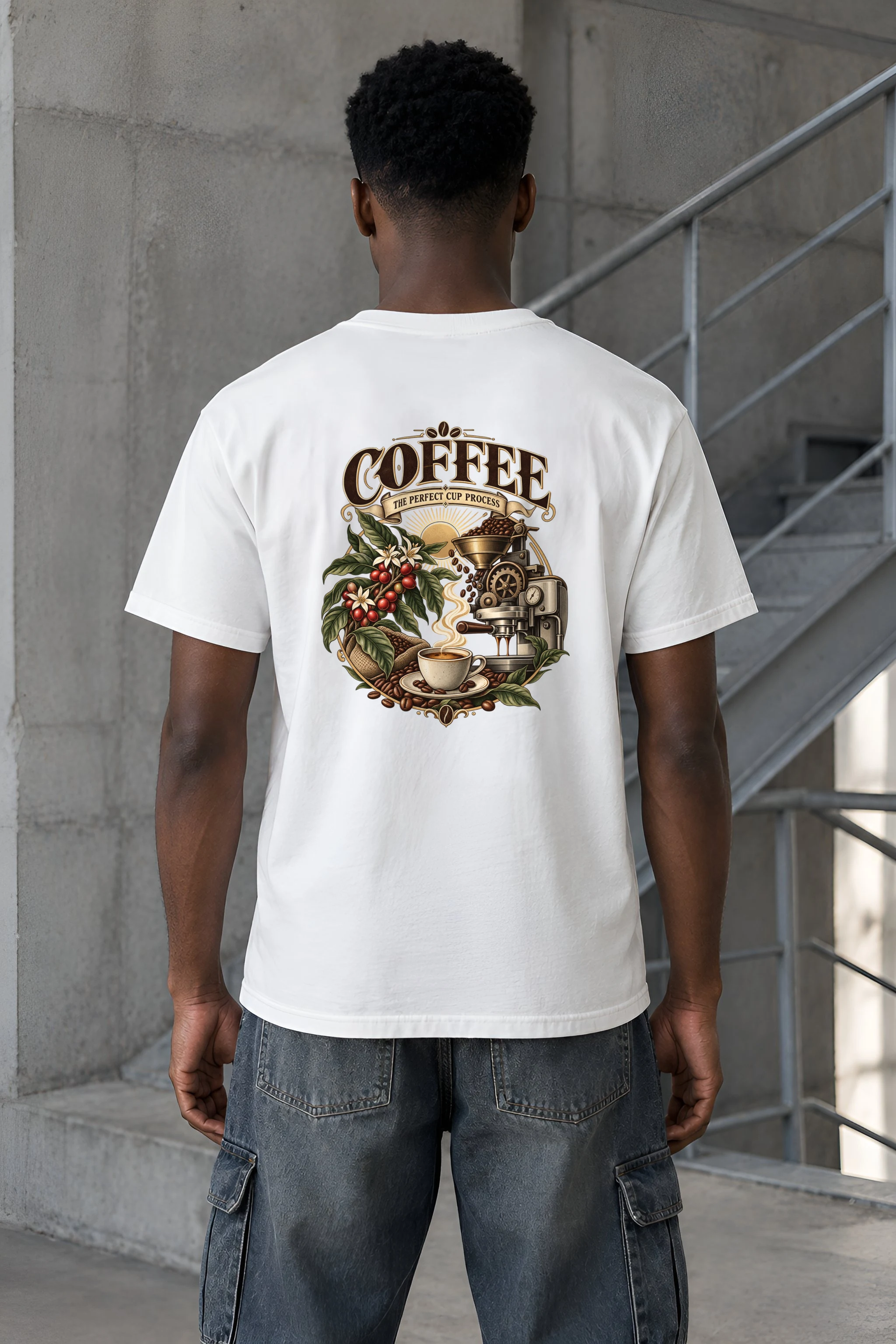 "Coffee Process" Heavyweight Unisex Crewneck T-shirt