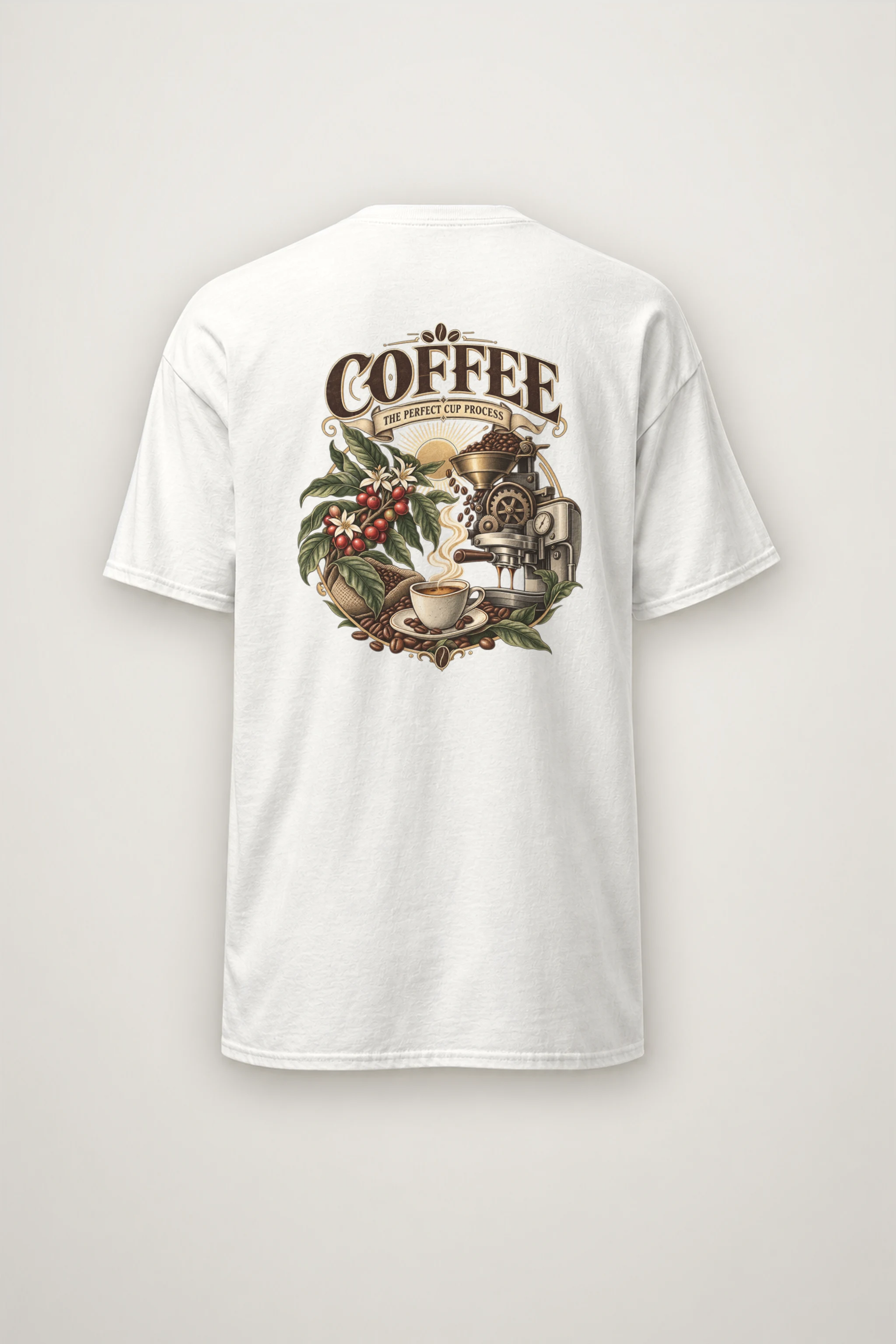 "Coffee Process" Heavyweight Unisex Crewneck T-shirt