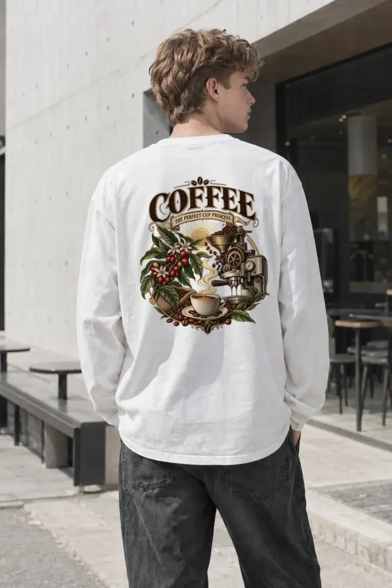 "Coffee Process" Unisex Longsleeve T-shirt | Gildan 2400