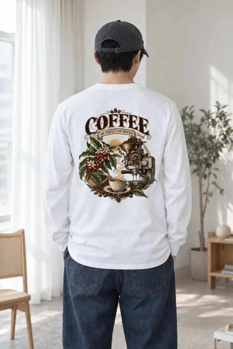 "Coffee Process" Unisex Longsleeve T-shirt | Gildan 2400