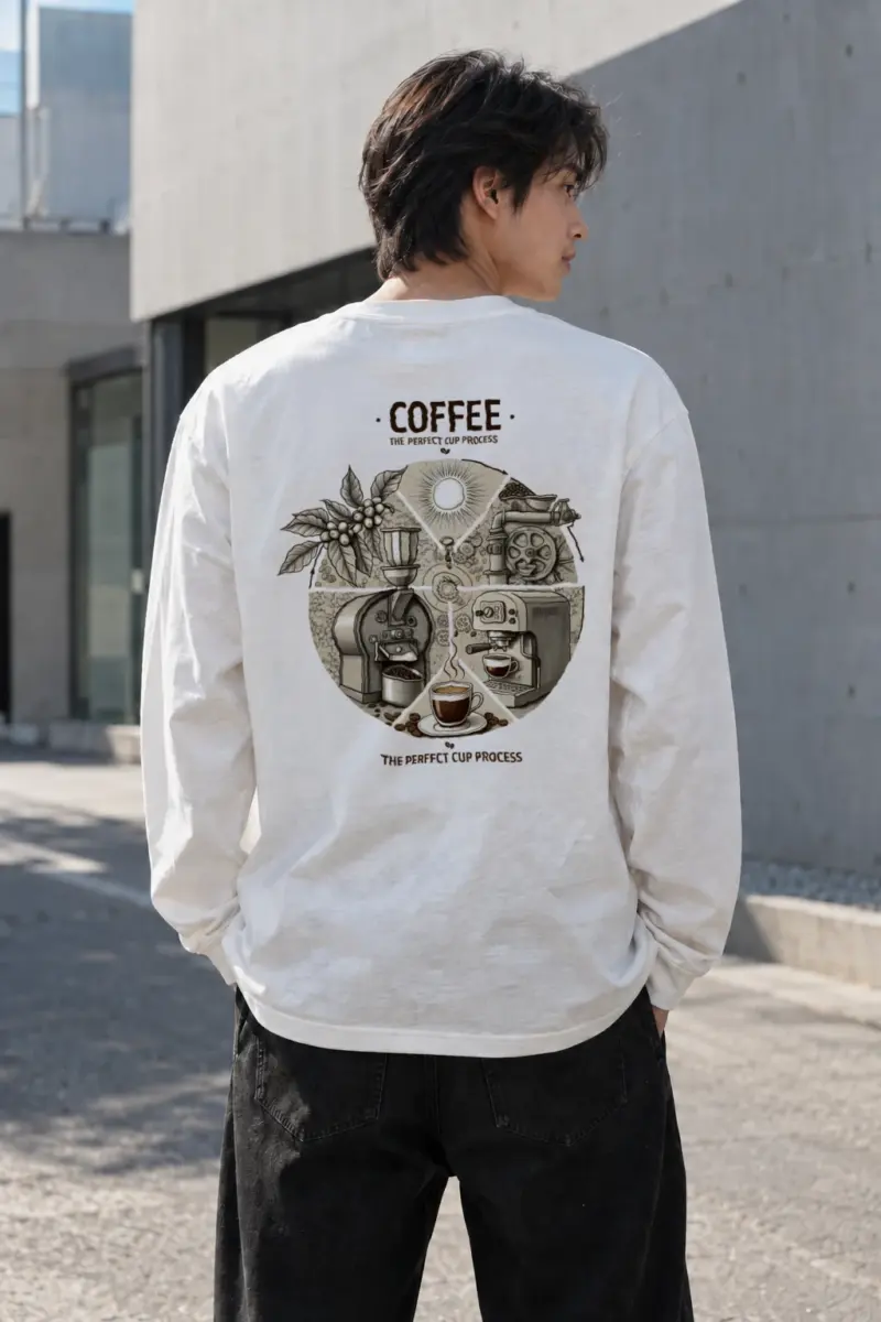 "Coffee Process" Unisex Longsleeve T-shirt | Gildan 2400