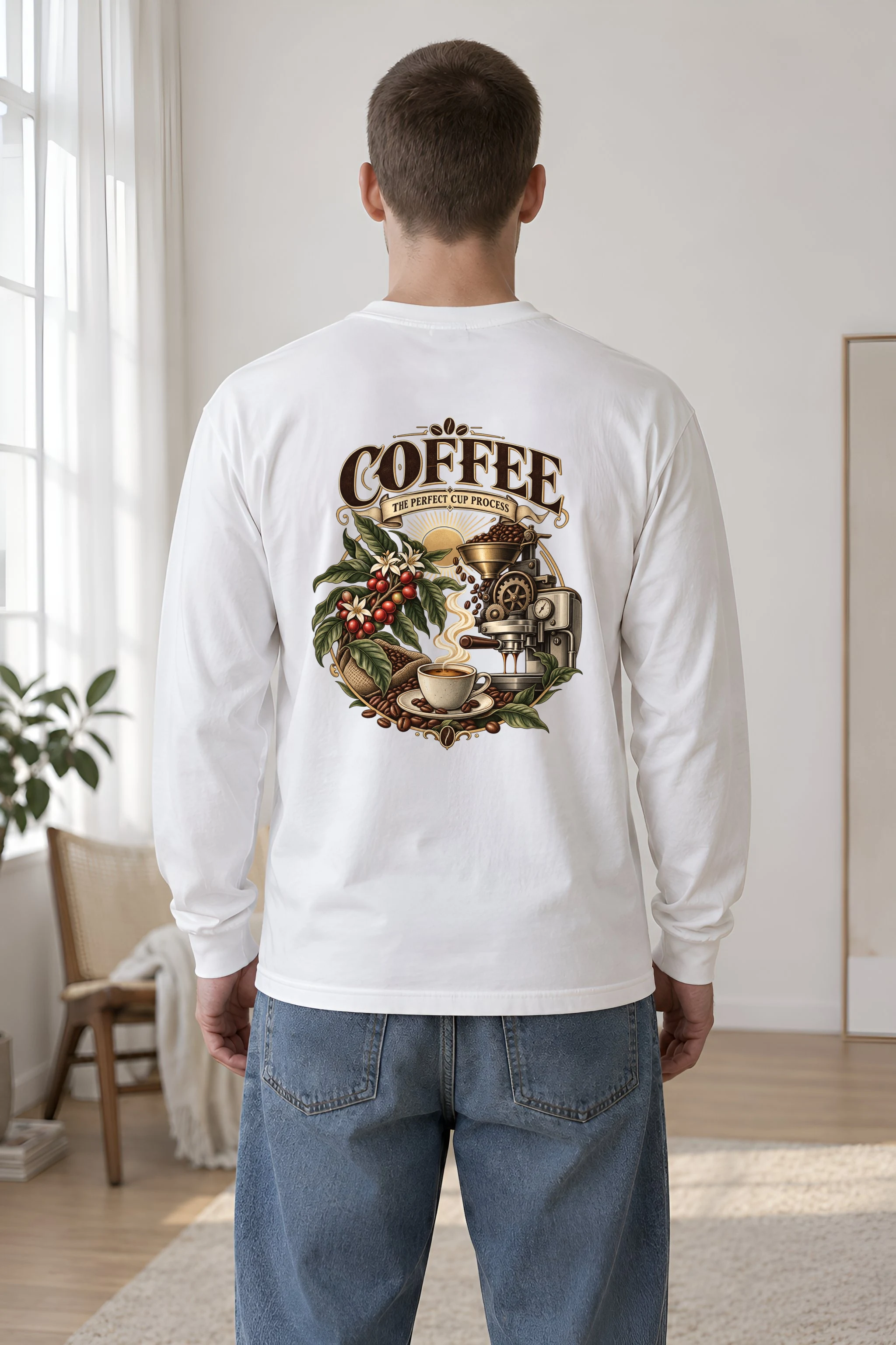 "Coffee Process" Unisex Longsleeve T-shirt