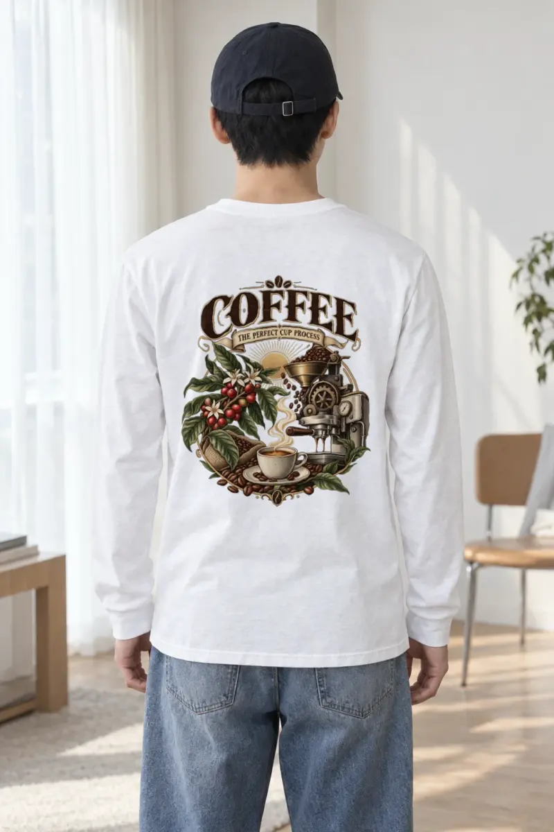 "Coffee Process" Unisex Longsleeve T-shirt