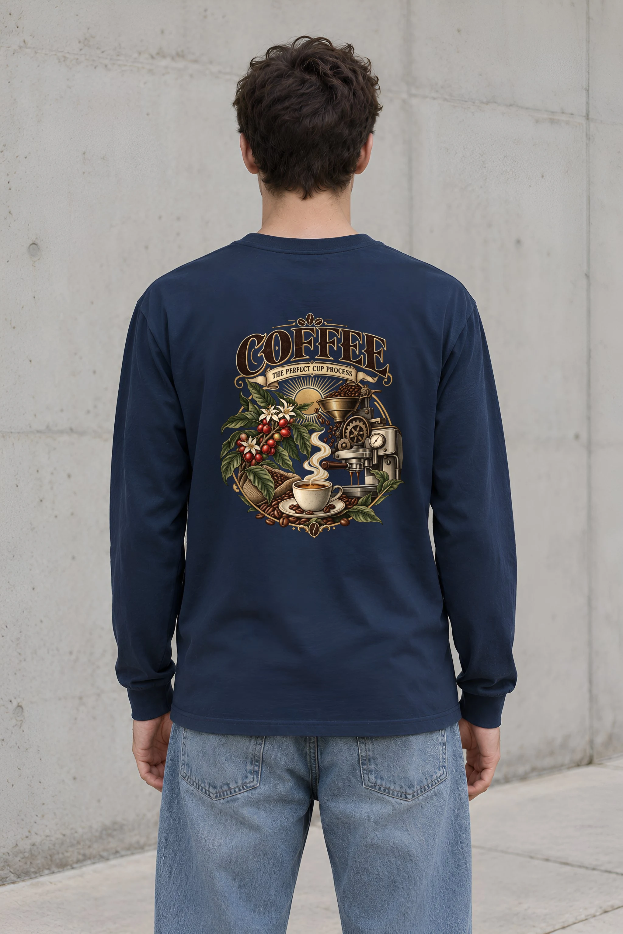 "Coffee Process" Unisex Longsleeve T-shirt